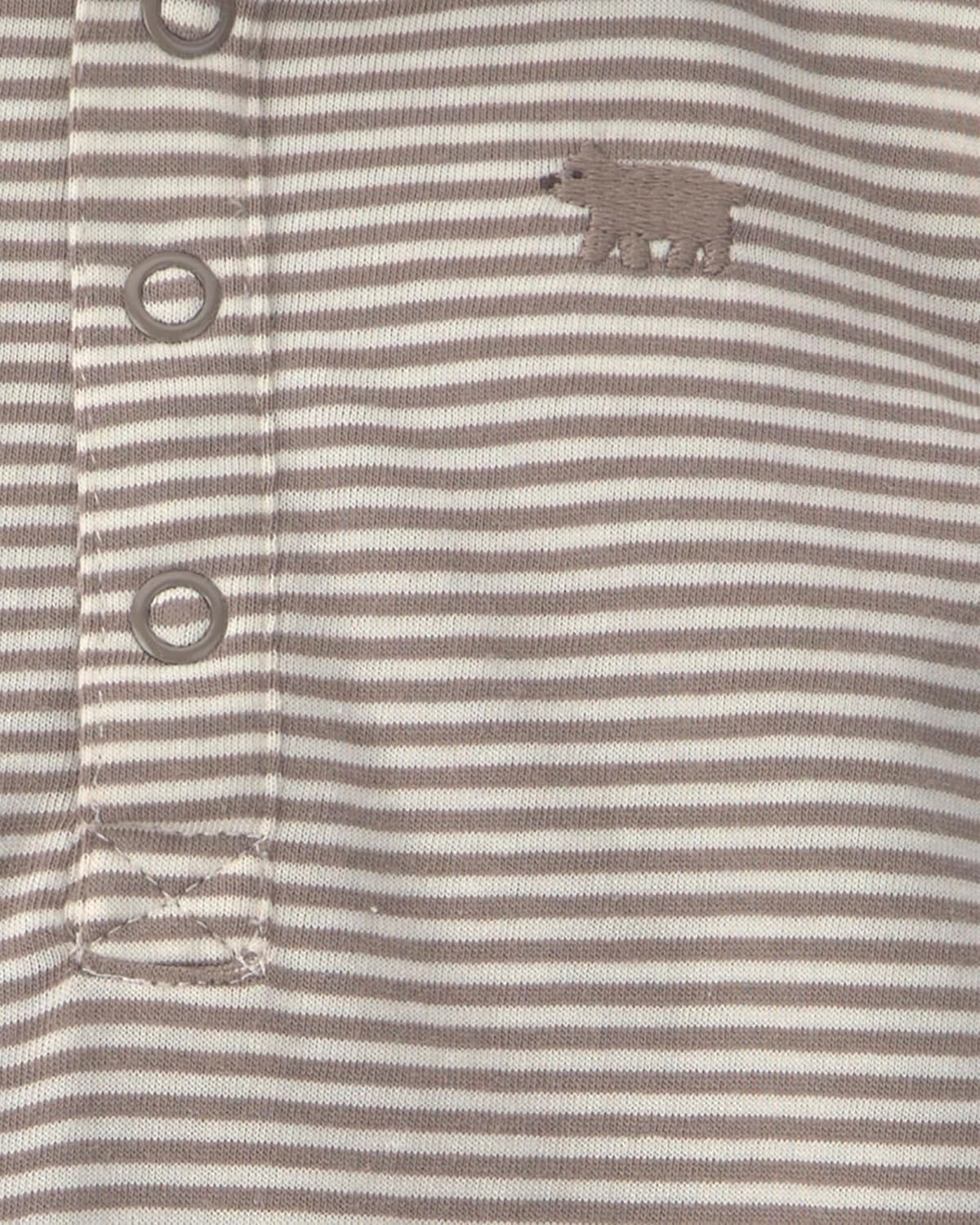 image:imageCarters Baby Boys 2piece Bodysuit Pant SetBrown Stripe Bear