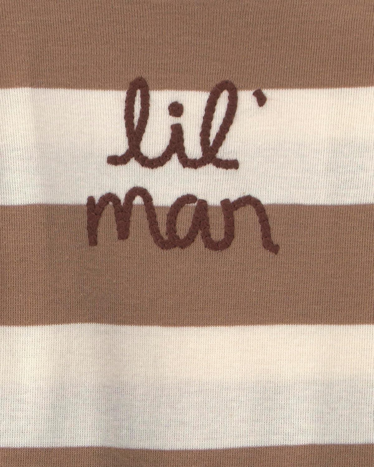image:imageCarters Baby Boys 2piece Bodysuit Pant SetBrown Stripe Lil Man