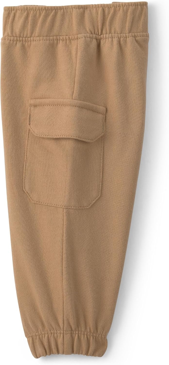 image:imageCarters Baby Boys 2piece Bodysuit Pant SetCream Khaki Polo Blue Stripe