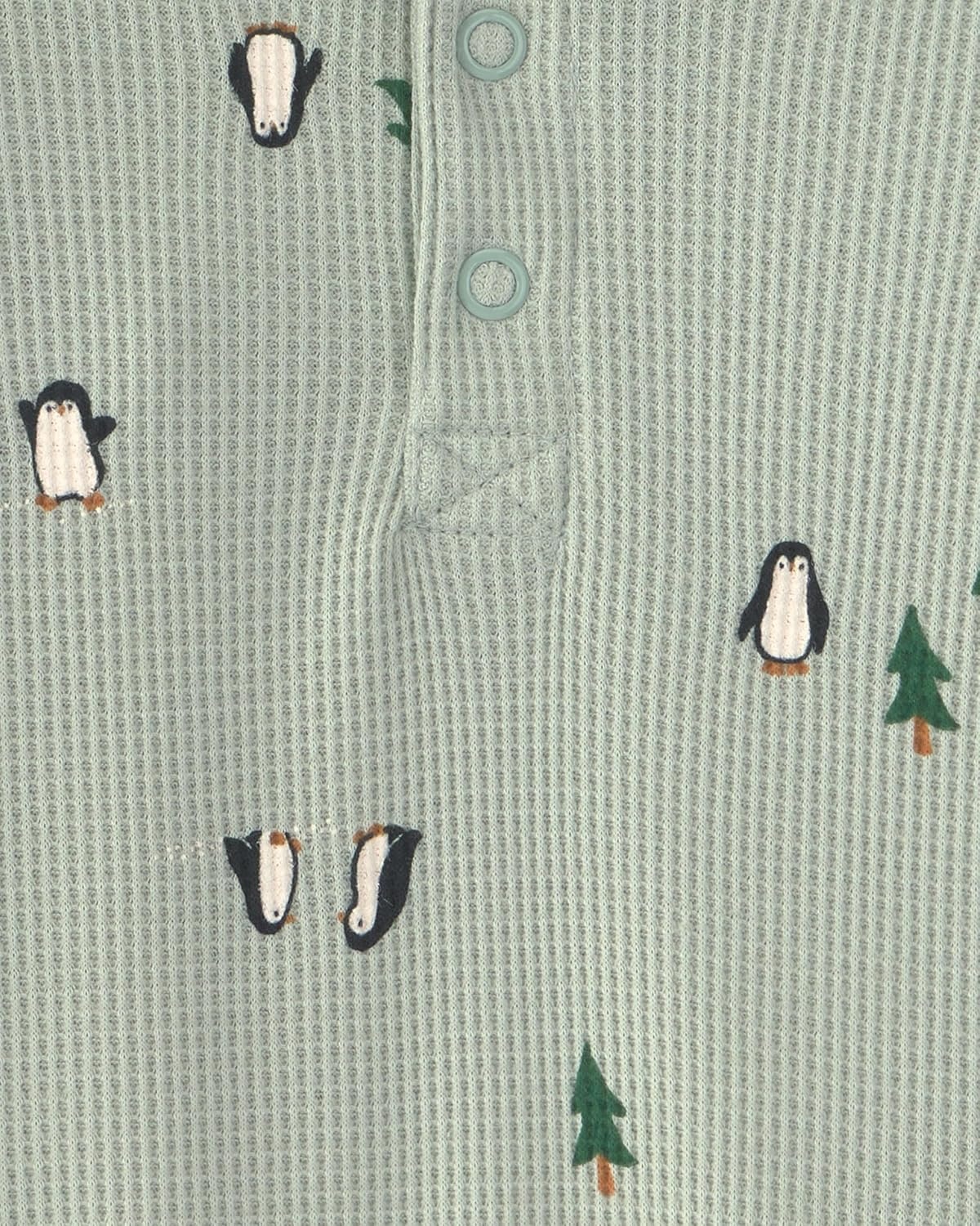 image:imageCarters Baby Boys 2piece Bodysuit Pant SetGreen Penguin