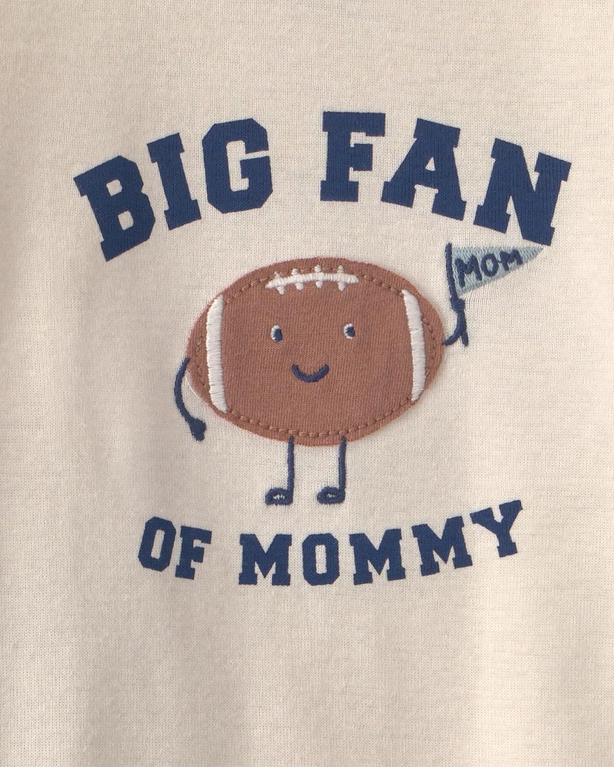 image:imageCarters Baby Boys 2piece Bodysuit Pant SetRed Cream Mommy Football Fan