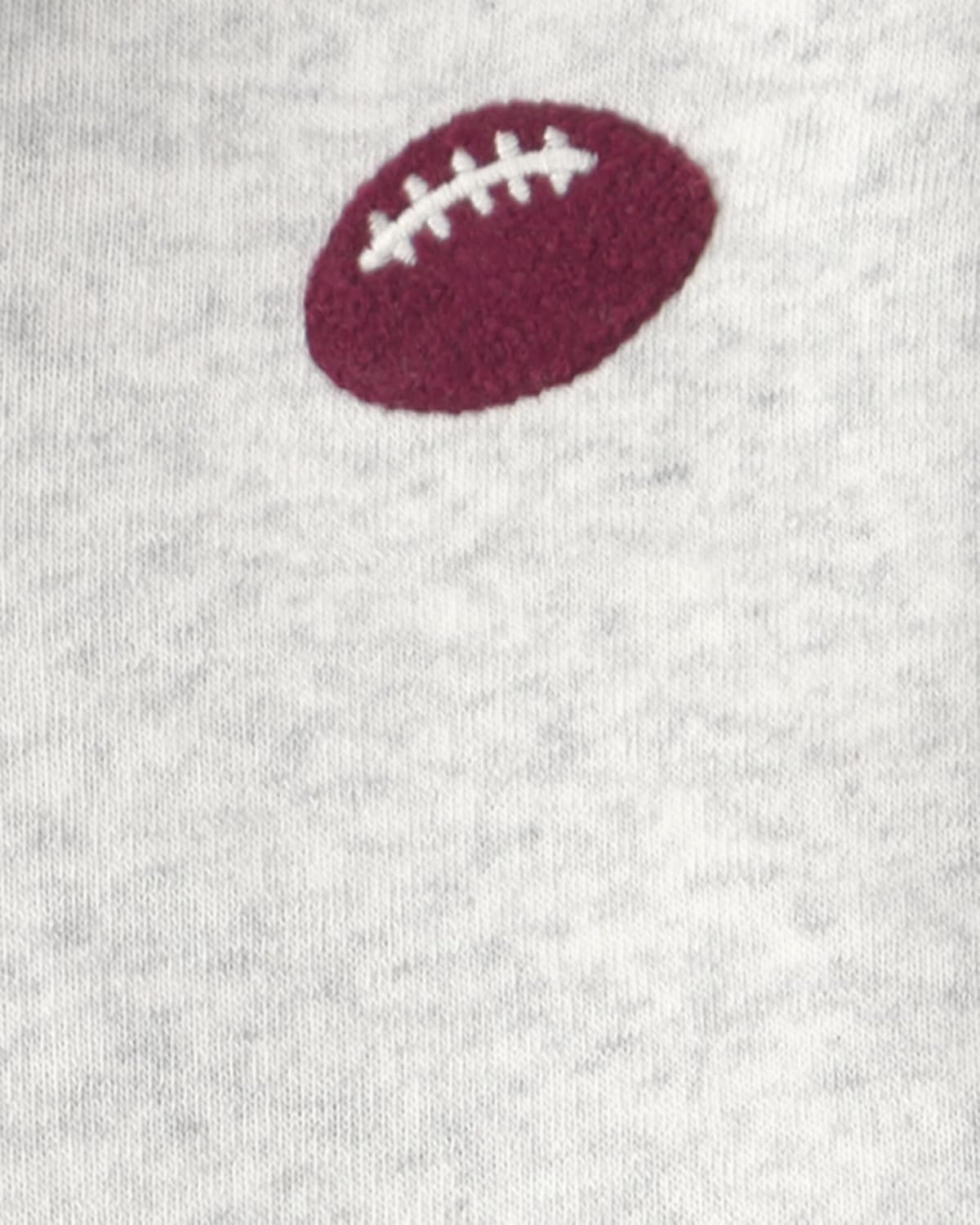 image:imageCarters Baby Boys 2piece Pant Set Navy Blue Grey Little Champ PrintCream Burgundy Football