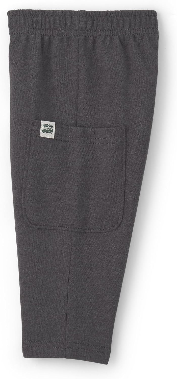 image:imageCarters Baby Boys 2piece Pant Set Navy Blue Grey Little Champ PrintCream Grey Car