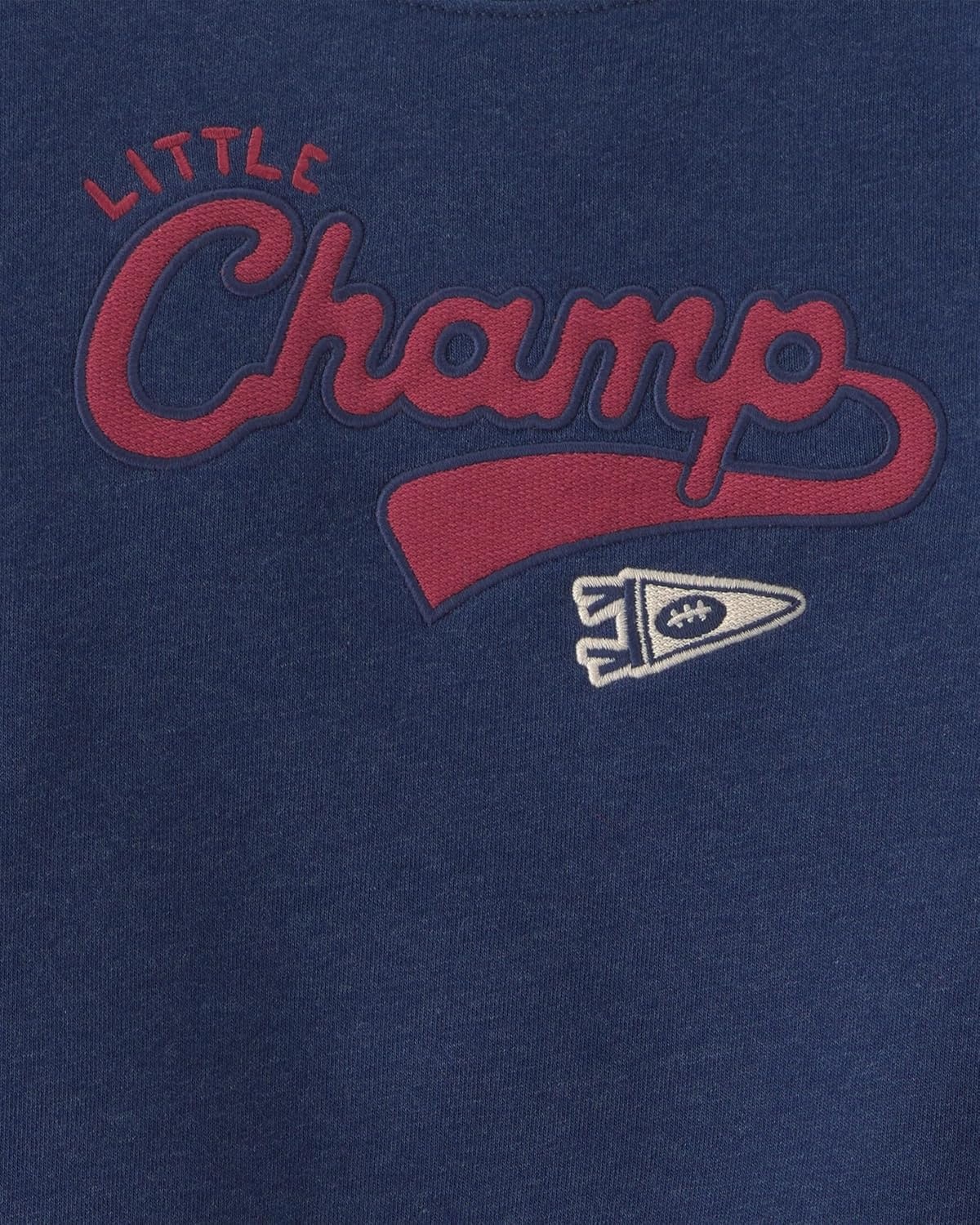 image:imageCarters Baby Boys 2piece Pant Set Navy Blue Grey Little Champ PrintNavy Blue Grey Little Champ Print
