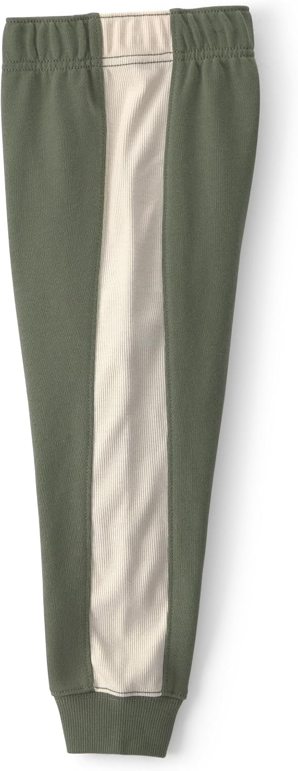 image:imageCarters Baby Boys 2piece Pant Set Navy Blue Grey Little Champ PrintOlive Green Cream Mvp