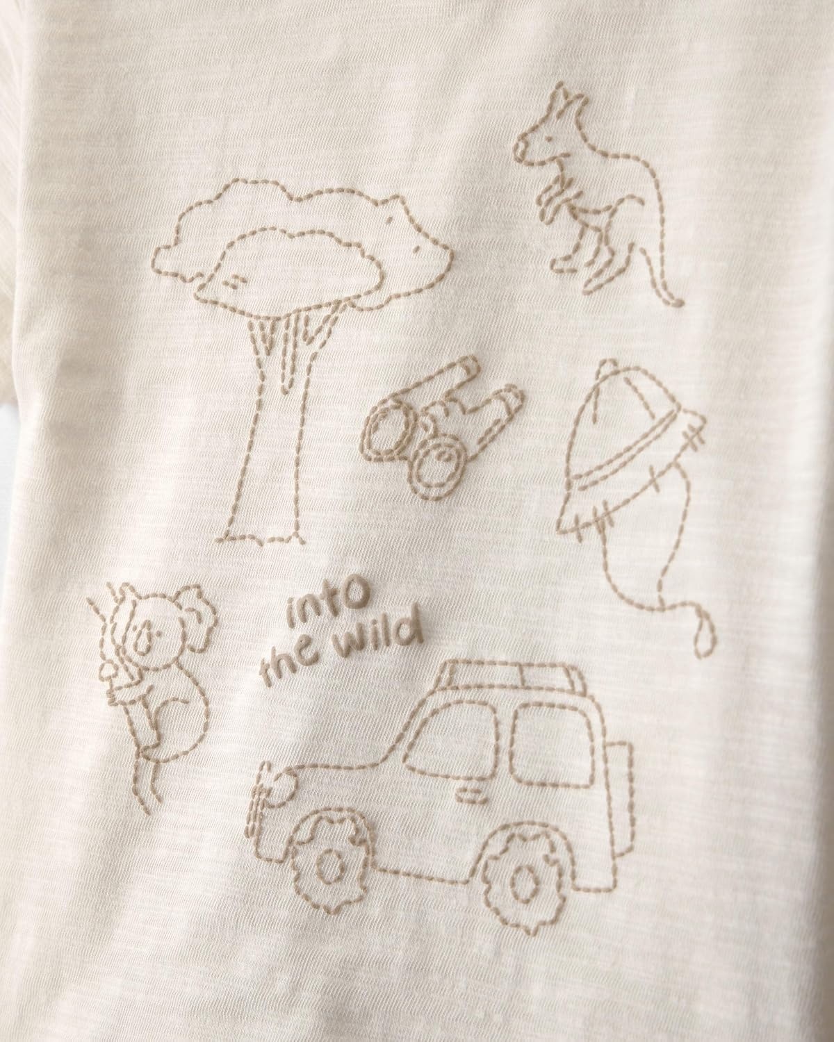 image:imageCarters Baby Boys 3piece Short SetBeigeBrown Safari