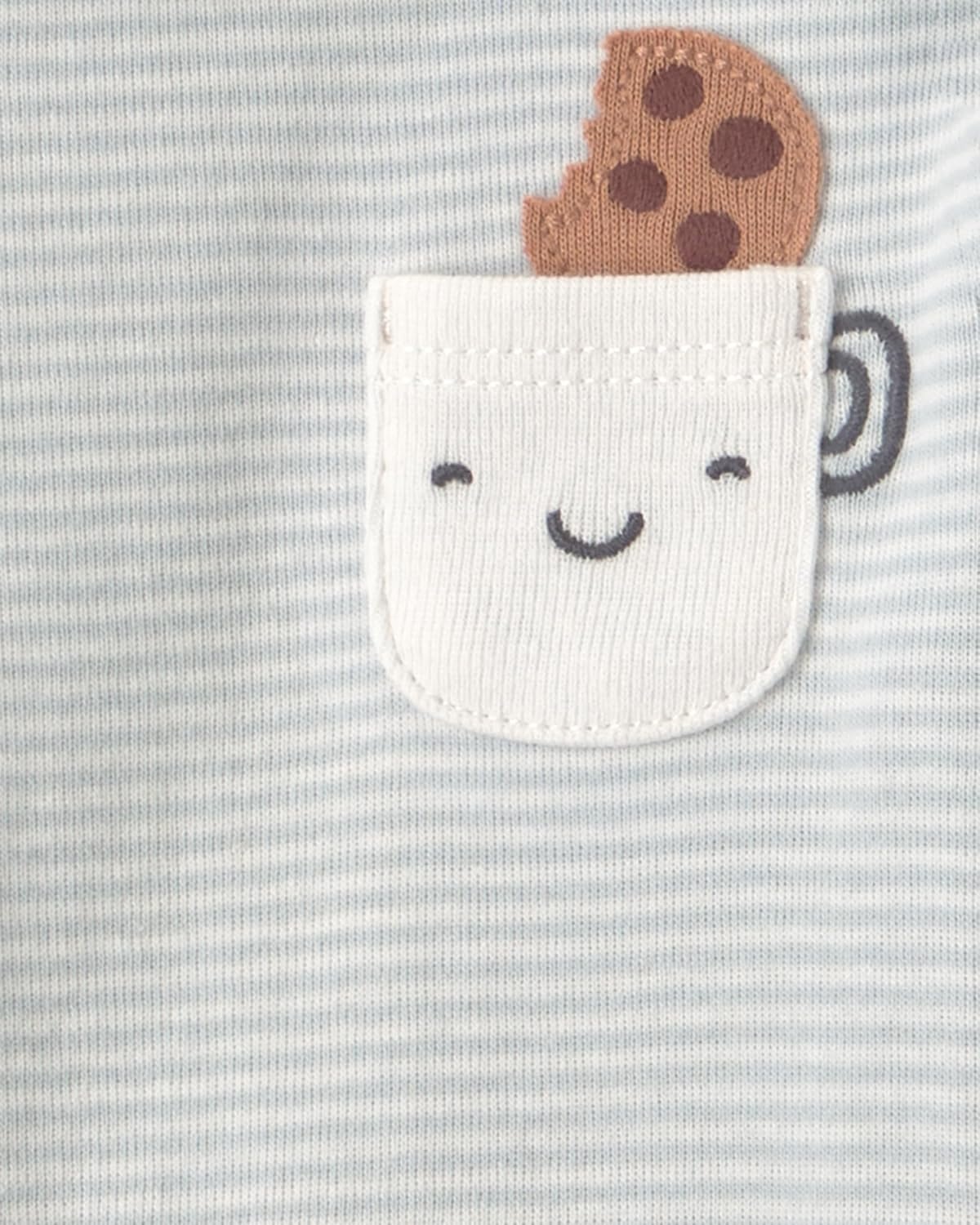 image:imageCarters Baby Boys 4pack Long Sleeve BodysuitsMulti Milk Cookies