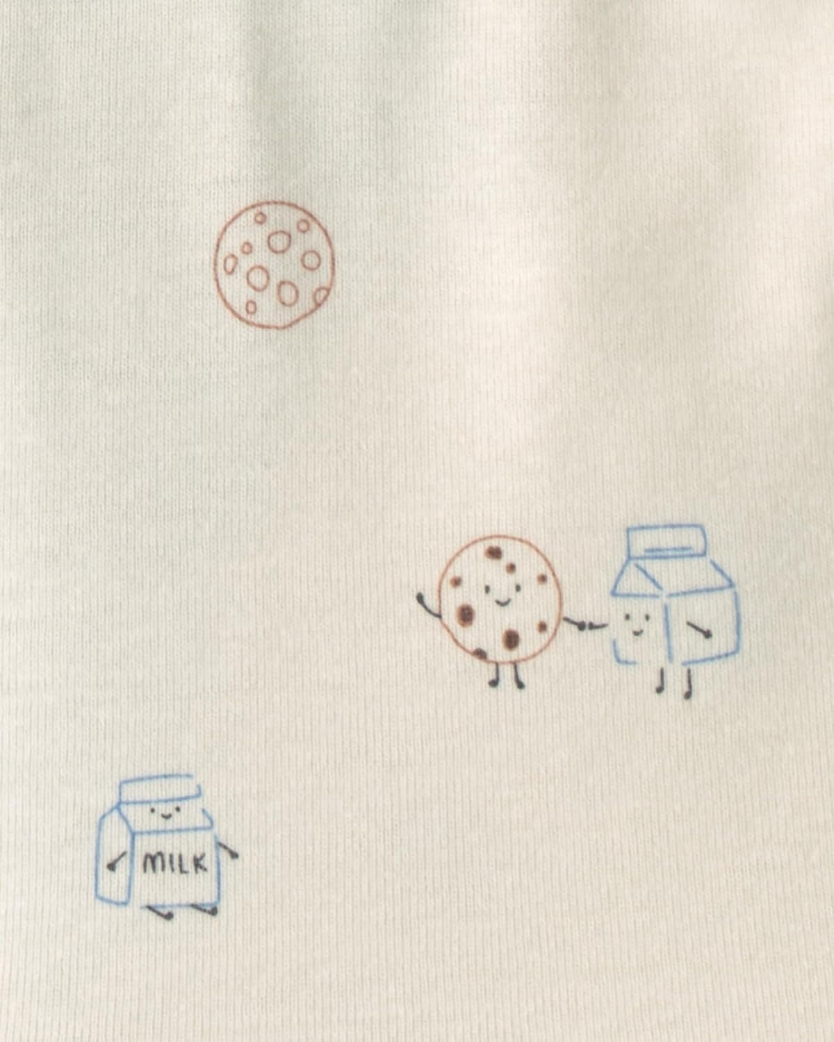 image:imageCarters Baby Boys 4pack Long Sleeve BodysuitsMulti Milk Cookies