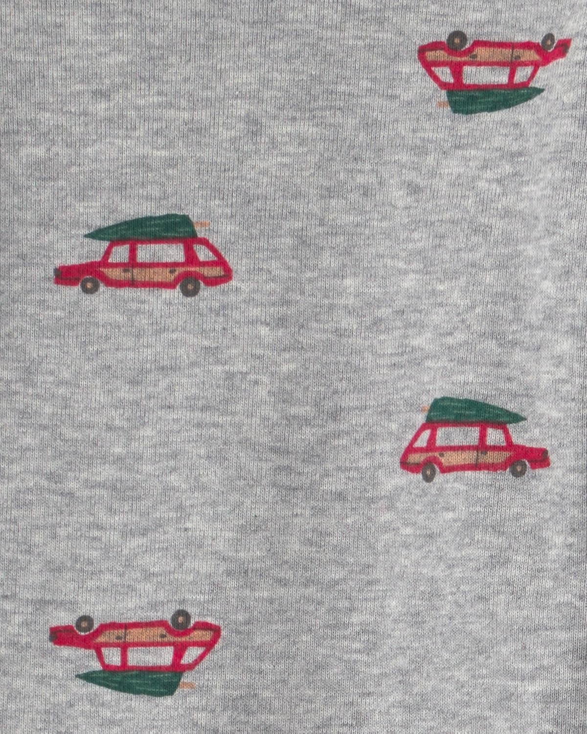 image:imageCarters Baby Boys 4pack Long Sleeve BodysuitsMulti Sleigh Strip Car
