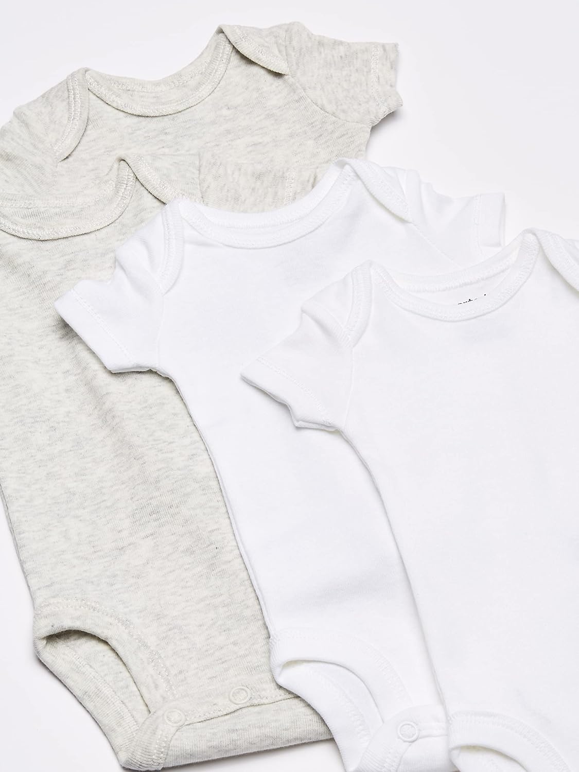 image:imageCarters Baby Boys 8pack Shortsleeve BodysuitsMulti Oatmeal