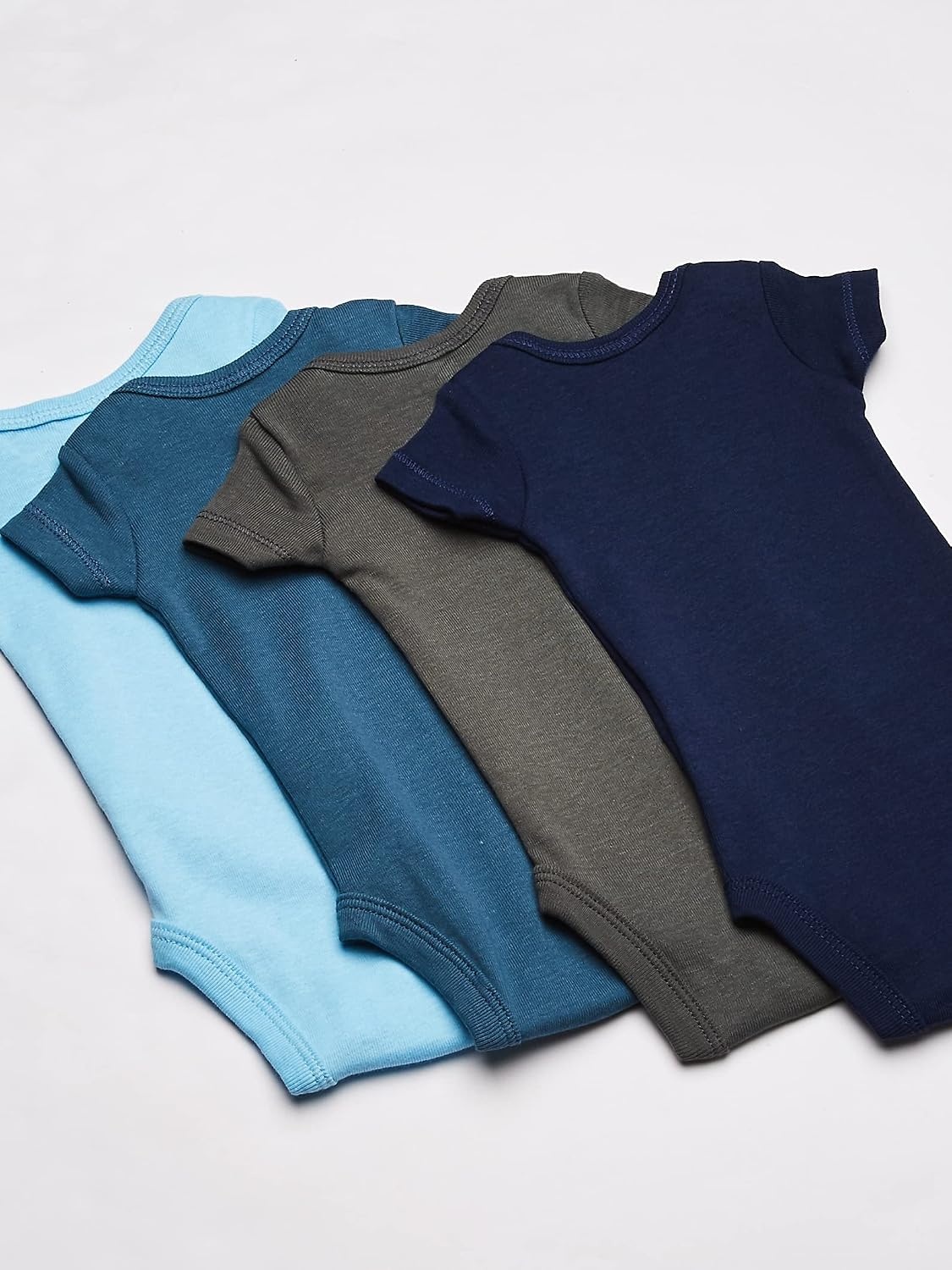 image:imageCarters Baby Boys 8pack Shortsleeve BodysuitsMultiTurquoise
