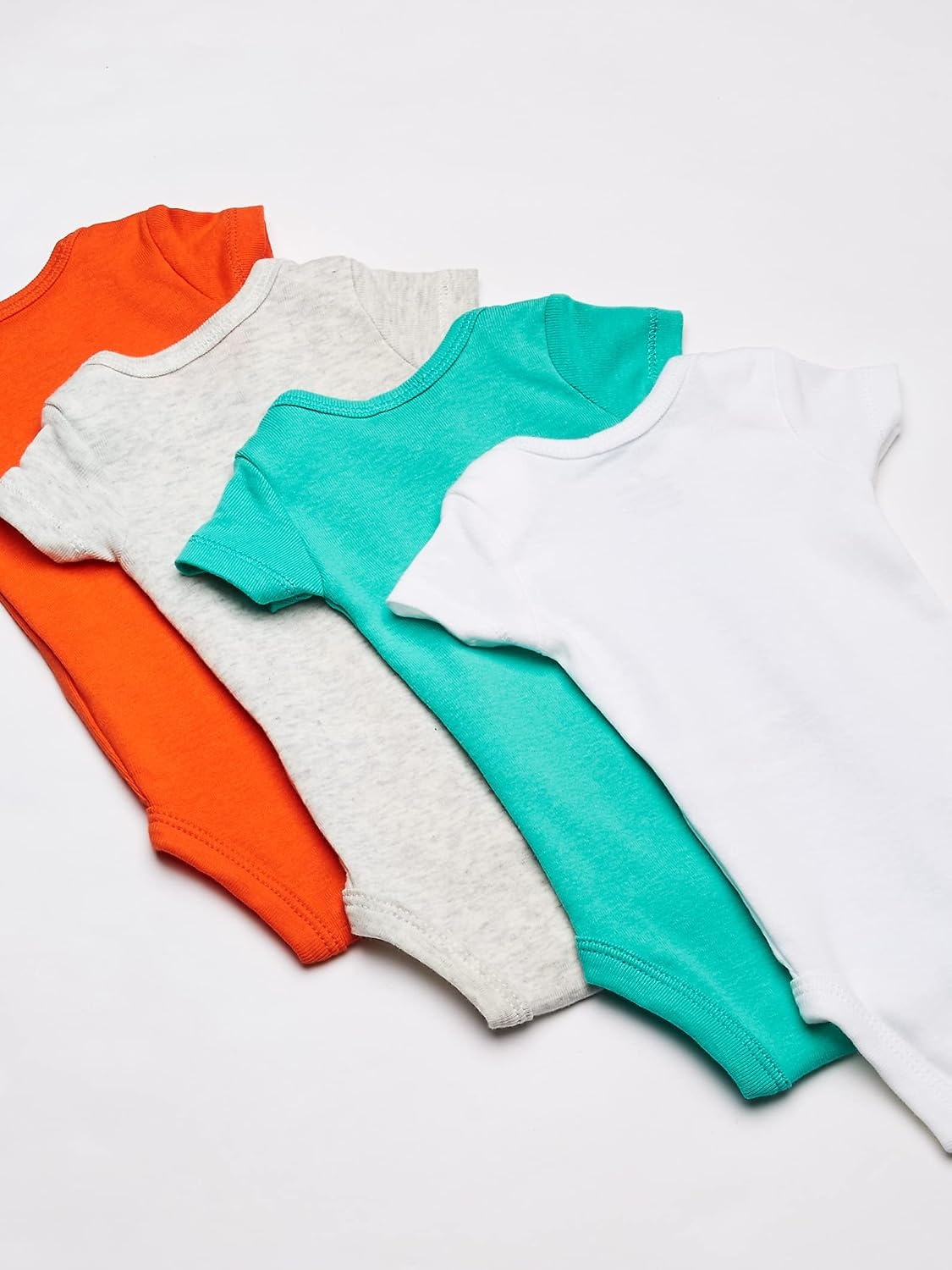 image:imageCarters Baby Boys 8pack Shortsleeve BodysuitsMultiTurquoise