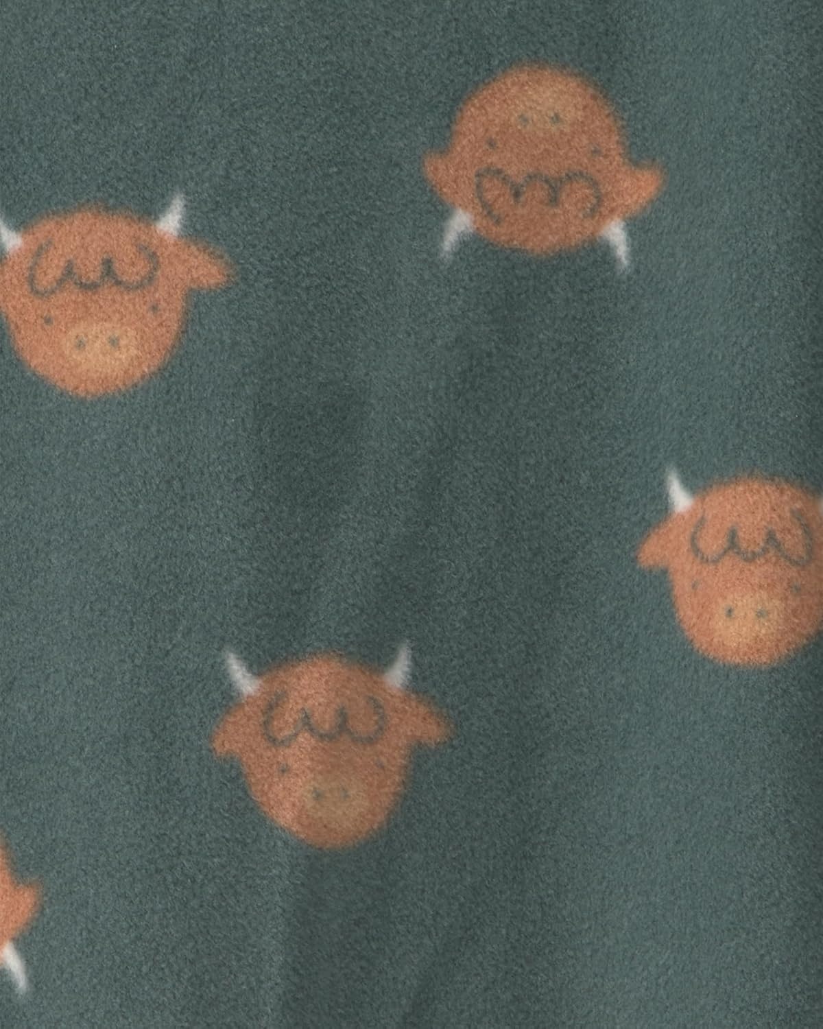 image:imageCarters Baby Boys Fleece Sleep and PlayGreen Highland Cow