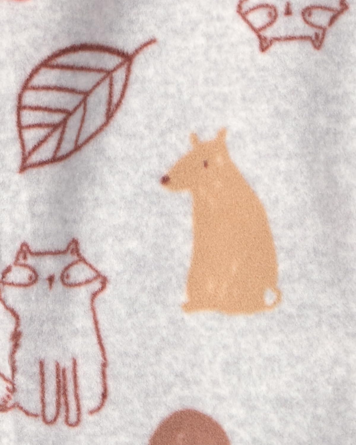 image:imageCarters Baby Boys Fleece Sleep and PlayGrey Fall Character