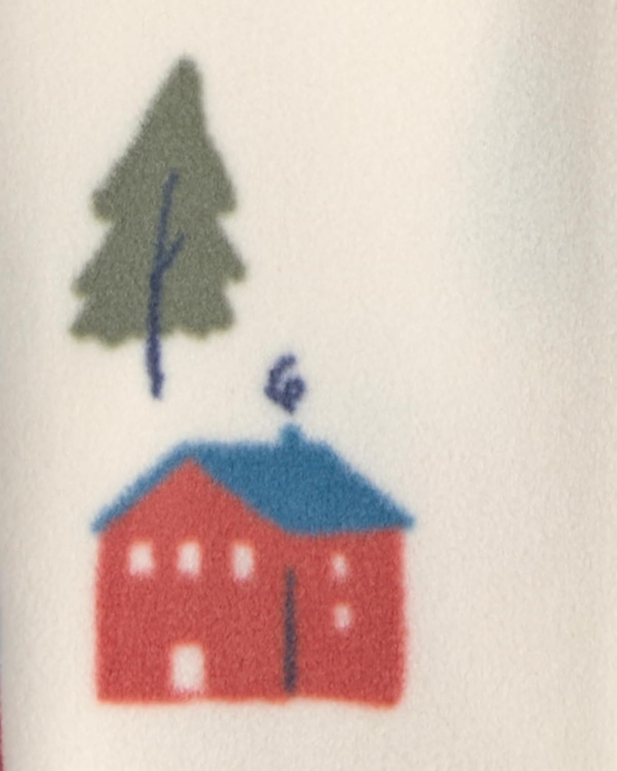 image:imageCarters Baby Boys Fleece Sleep and PlayIvory Cream Bear Cabin