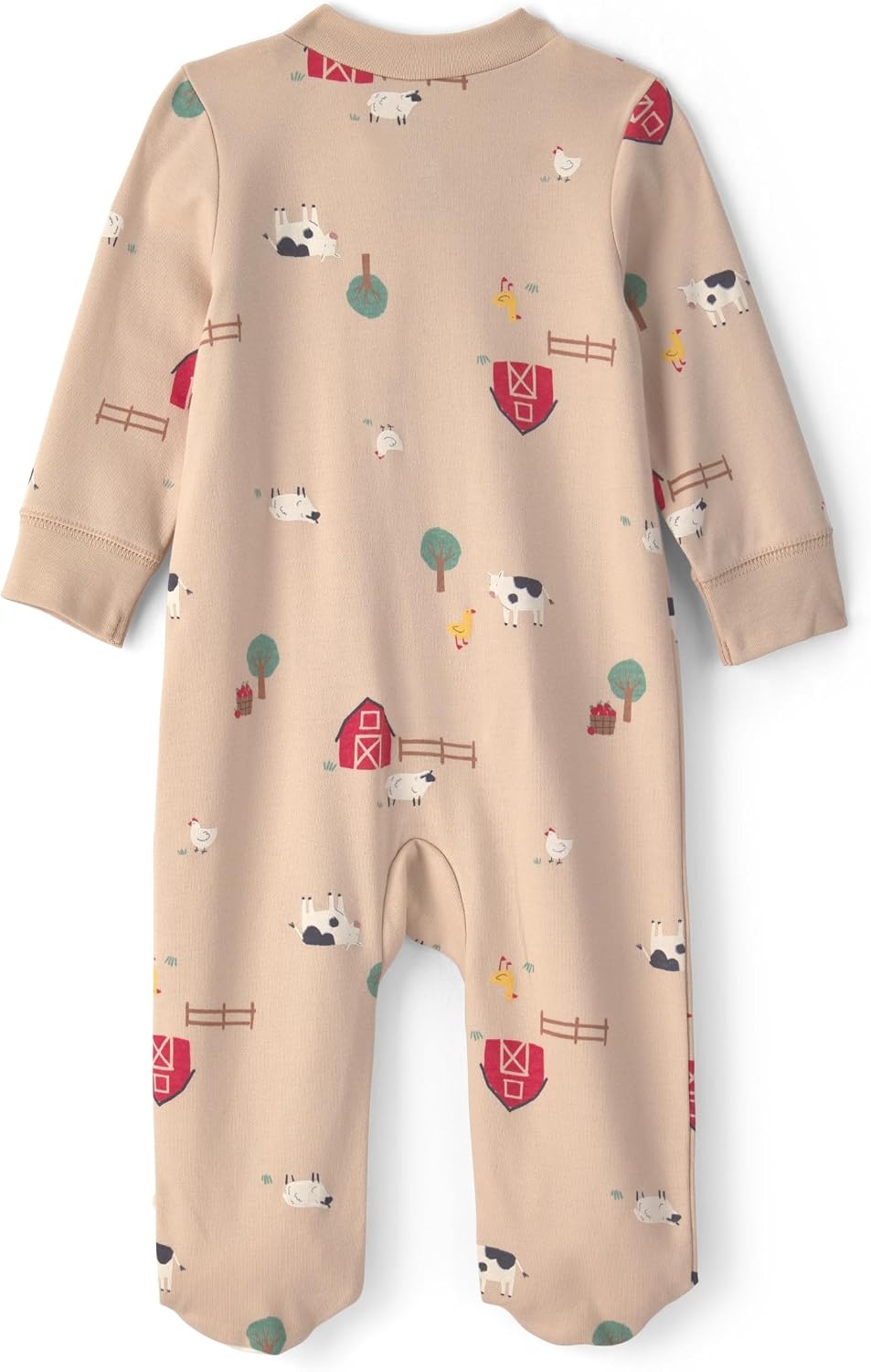image:imageCarters Baby Boys Interlock Sleep and PlayBeige Khaki Cow Foot