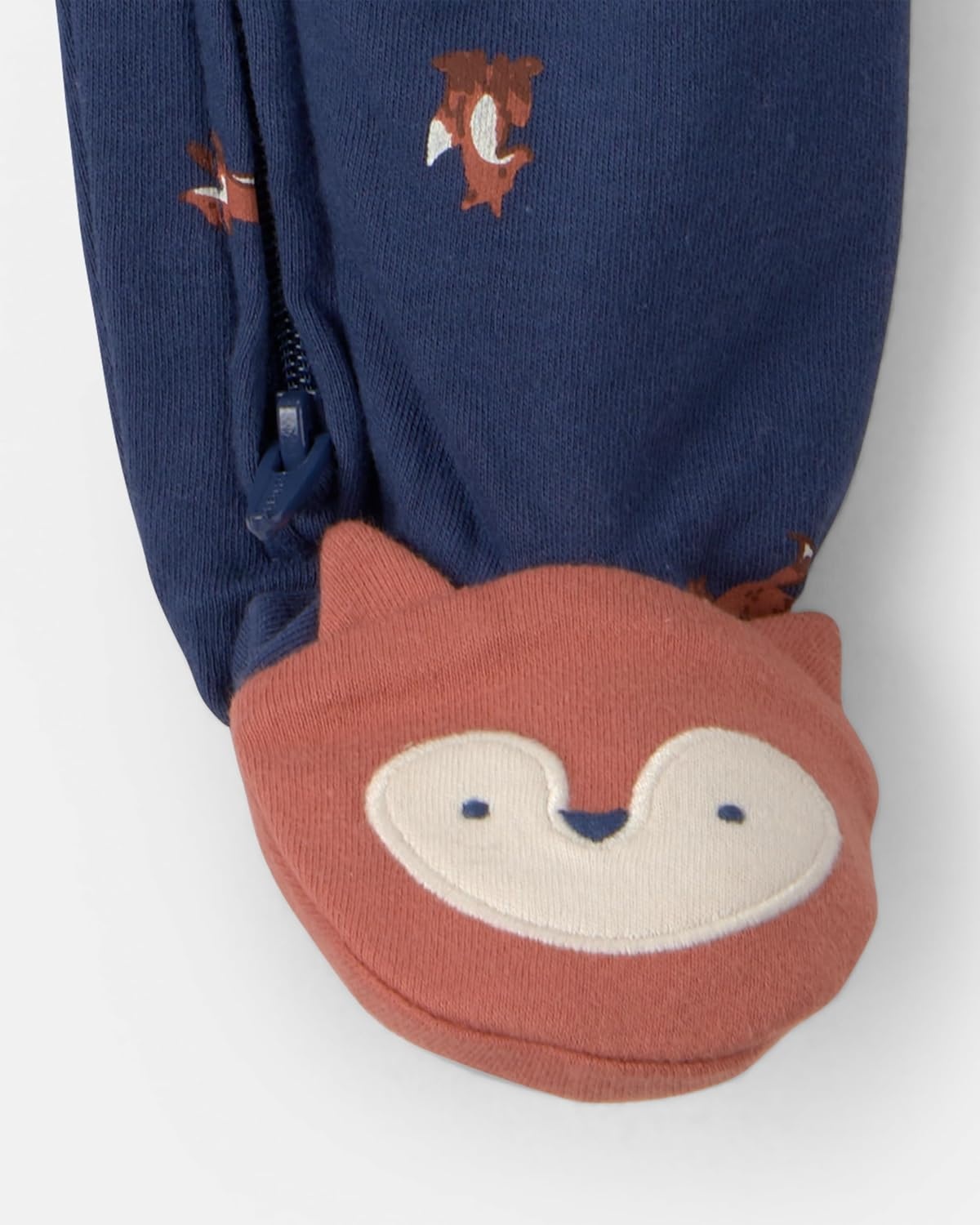 image:imageCarters Baby Boys Interlock Sleep and PlayNavy Blue Fox Print