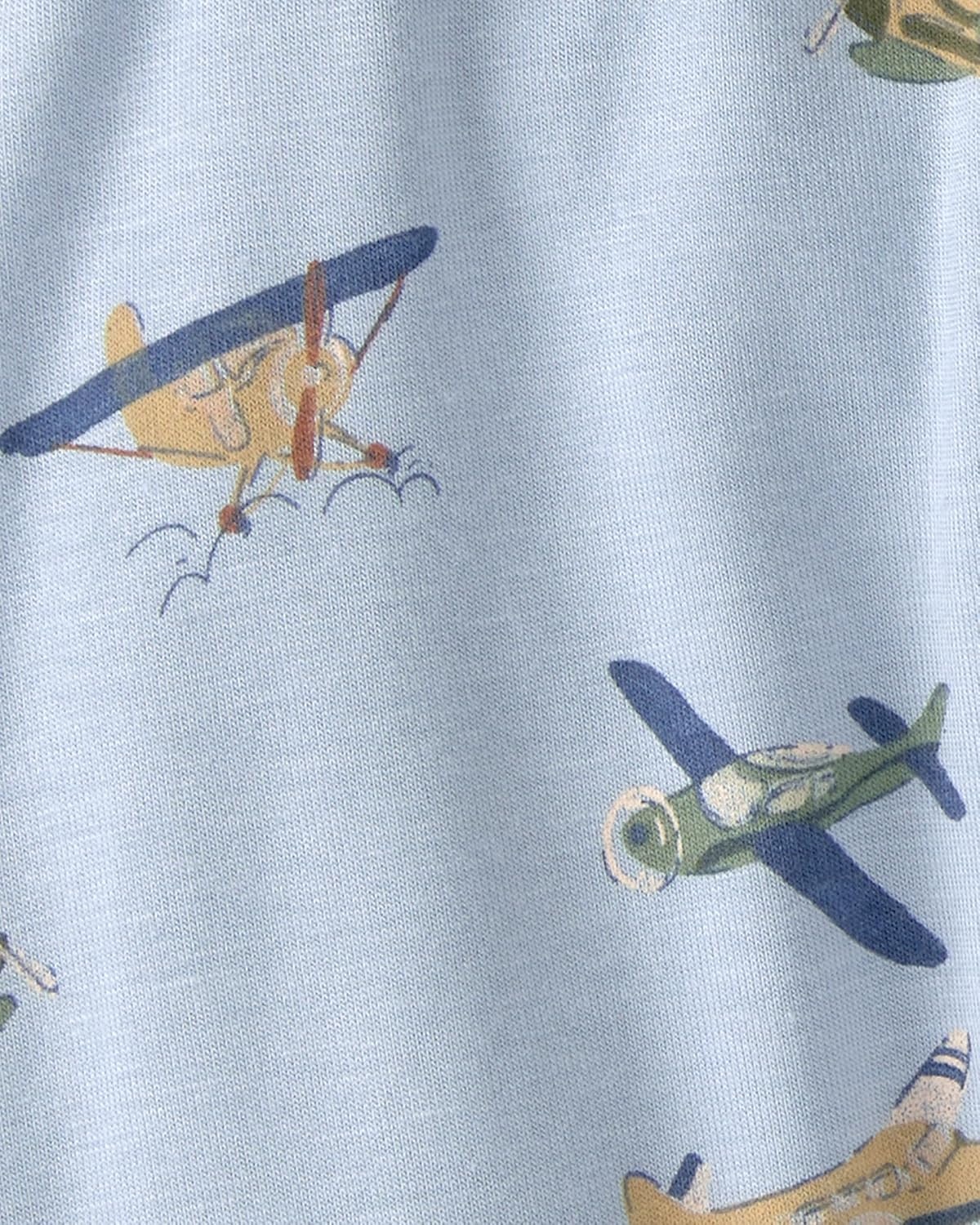 image:imageCarters Baby Boys Purelysoft 2Pack PantVintage Plane