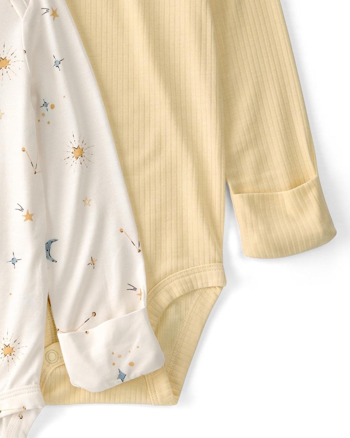 image:imageCarters Baby Boys Purelysoft 2pack Long Sleeve BodysuitConstellation Print