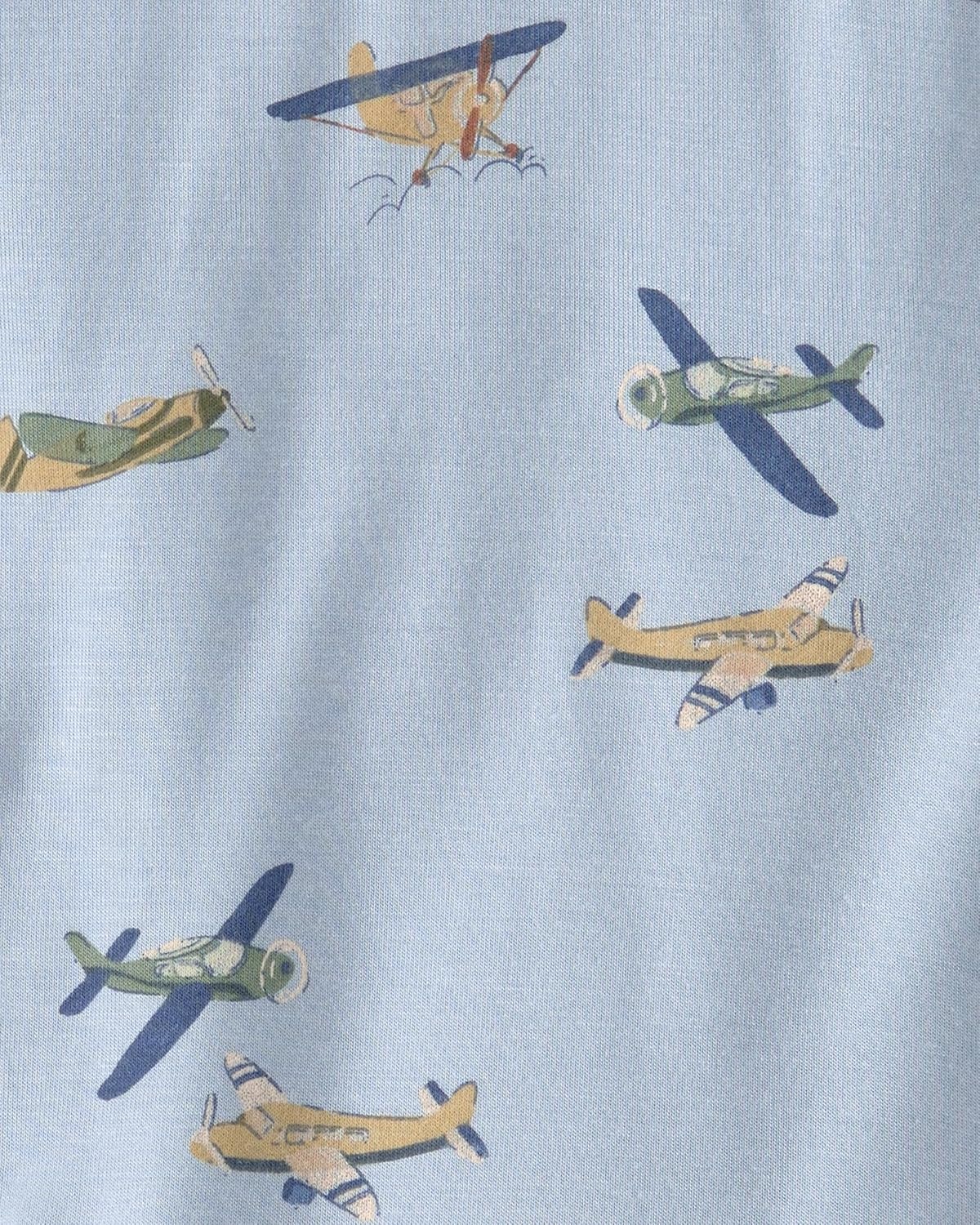 image:imageCarters Baby Boys Purelysoft 2pack Long Sleeve BodysuitVintage Plane
