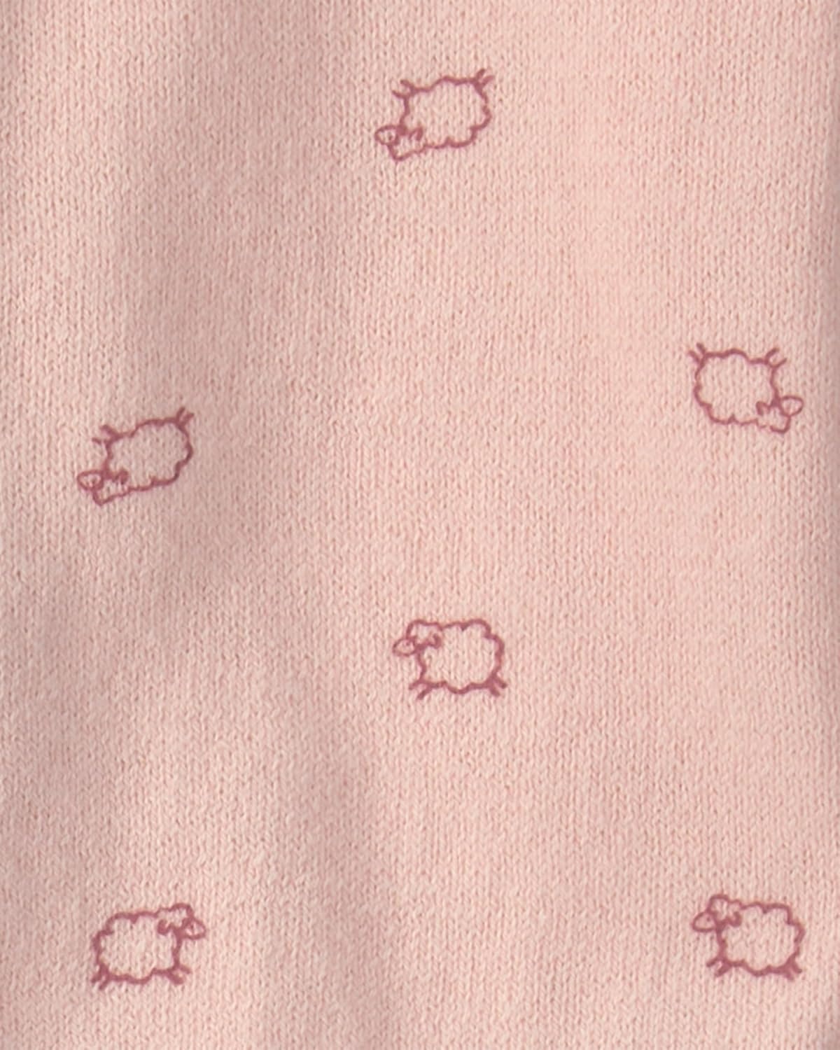 image:imageCarters Baby Girls 2piece Pant SetPink Sheep Print