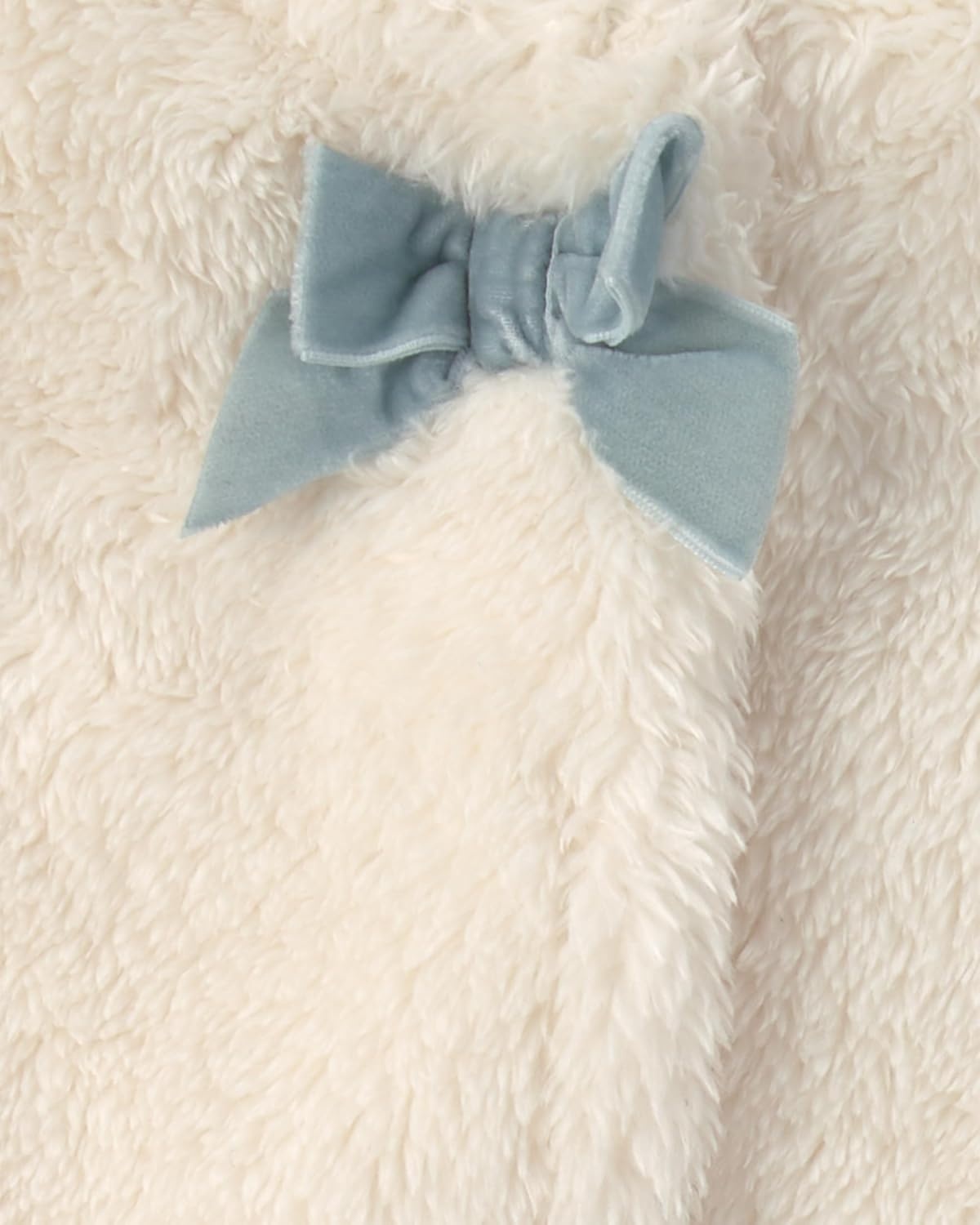 image:imageCarters Baby Girls 3piece Bodysuit Pant SetsBlue Floral Sherpa Vest