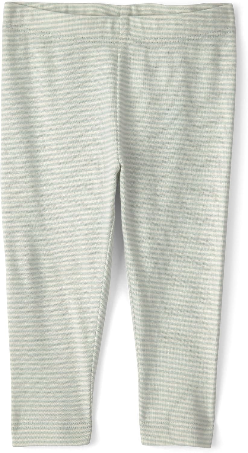 image:imageCarters Baby Girls 3piece Bodysuit Pant SetsGreen Cream Stripe Polar Bear