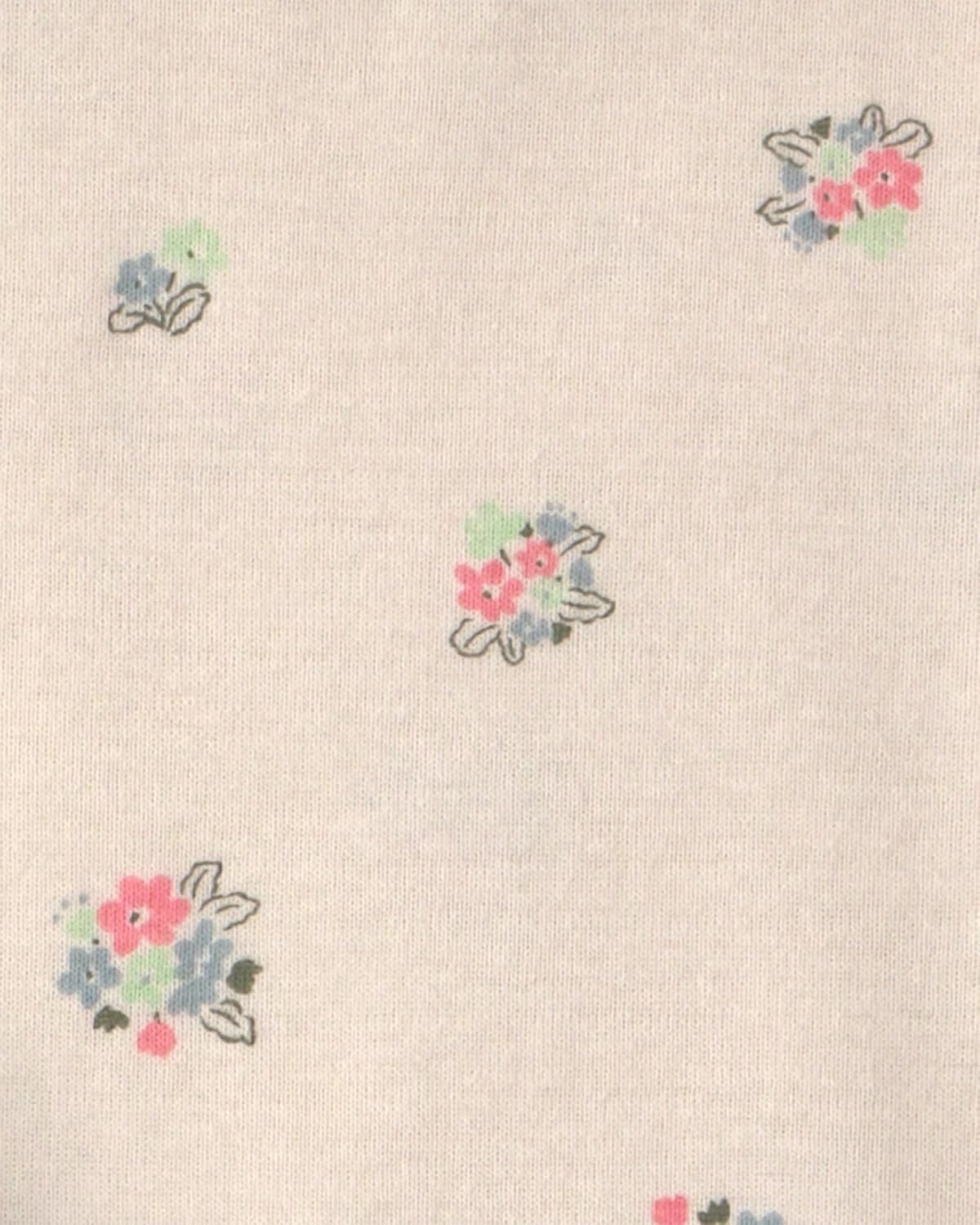 image:imageCarters Baby Girls 3piece Bodysuit Pant SetsOlive Green Cream Floral