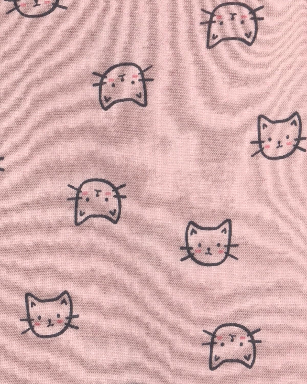 image:imageCarters Baby Girls 3piece Bodysuit Pant SetsPink Grey Cat Ears