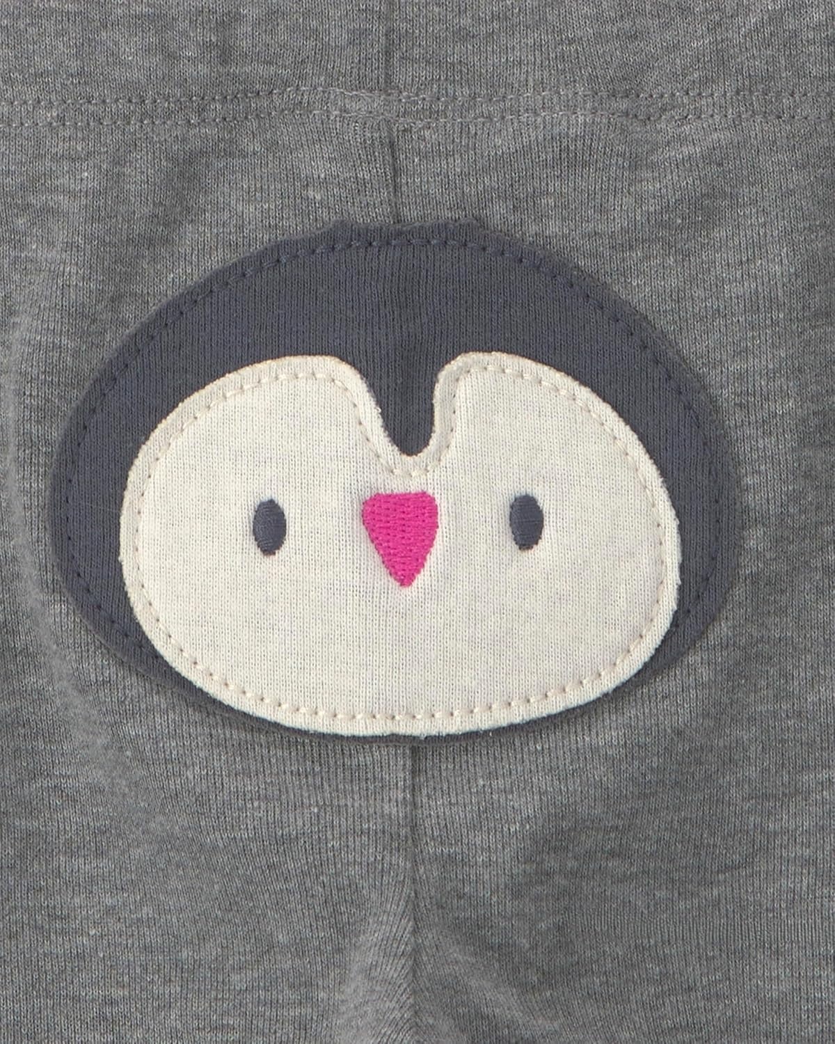 image:imageCarters Baby Girls 3piece Bodysuit Pant SetsPink Penguin