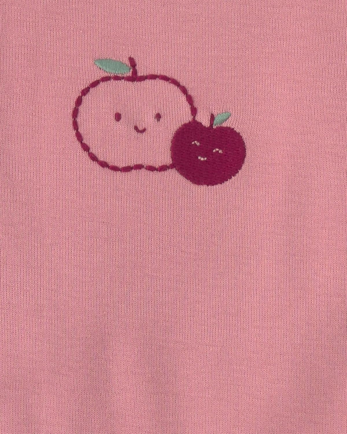 image:imageCarters Baby Girls 3piece Bodysuit Pant SetsPurple Pink Apple