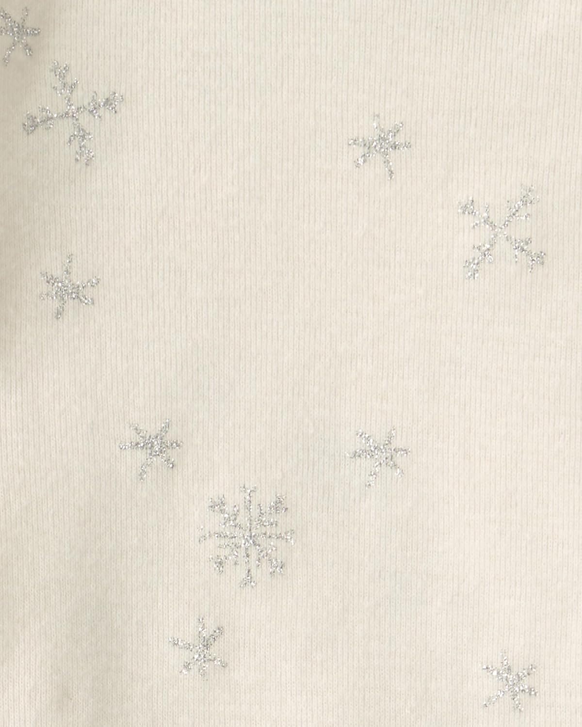 image:imageCarters Baby Girls 4pack Long Sleeve BodysuitsMulti Bow Snow Flake Leopard