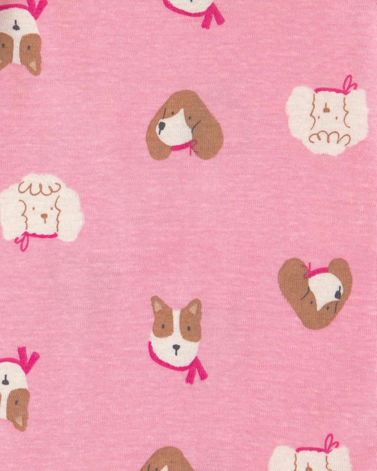 image:imageCarters Baby Girls 4pack Long Sleeve BodysuitsPink Dog