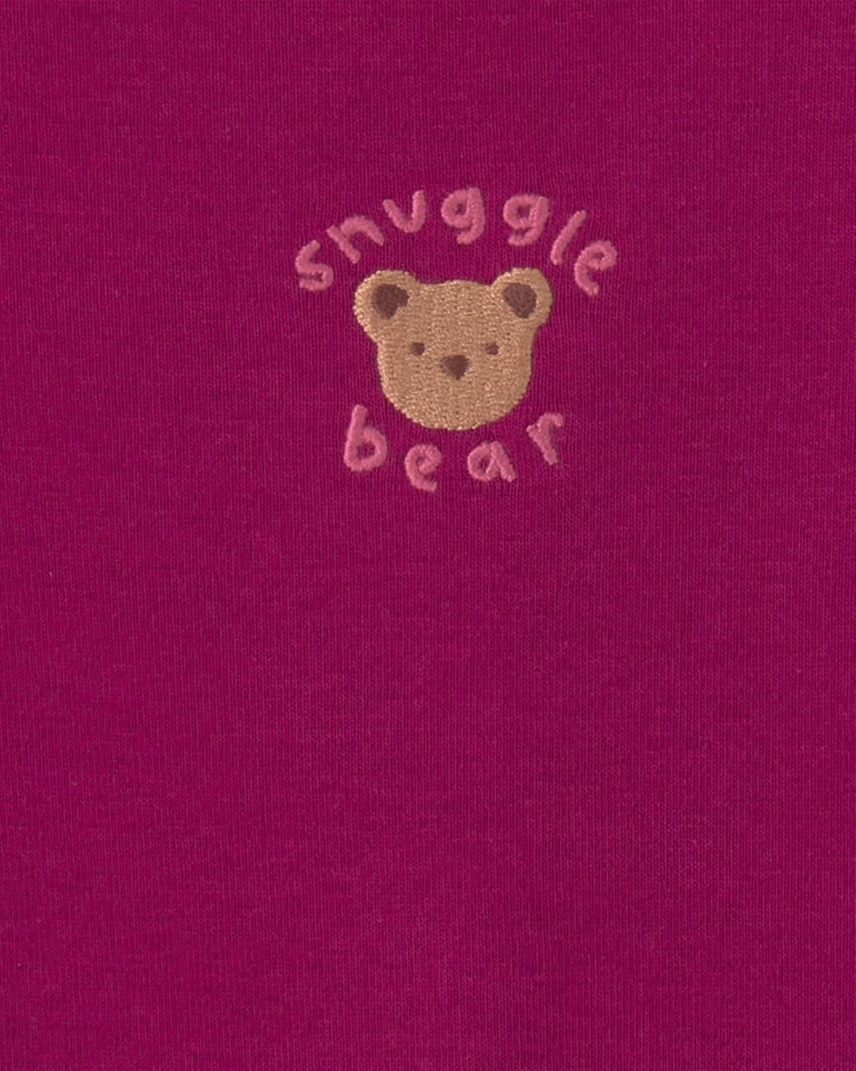 image:imageCarters Baby Girls 4pack Short Sleeve BodysuitsPurple Bear Art