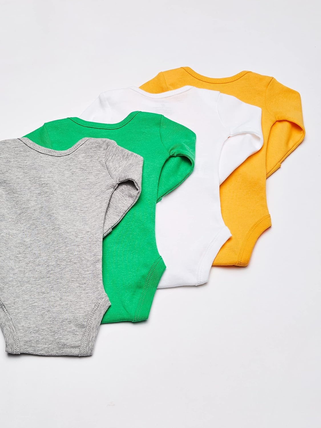 image:imageCarters Baby Girls 6 pack Long Sleeve BodysuitsMultiBlue