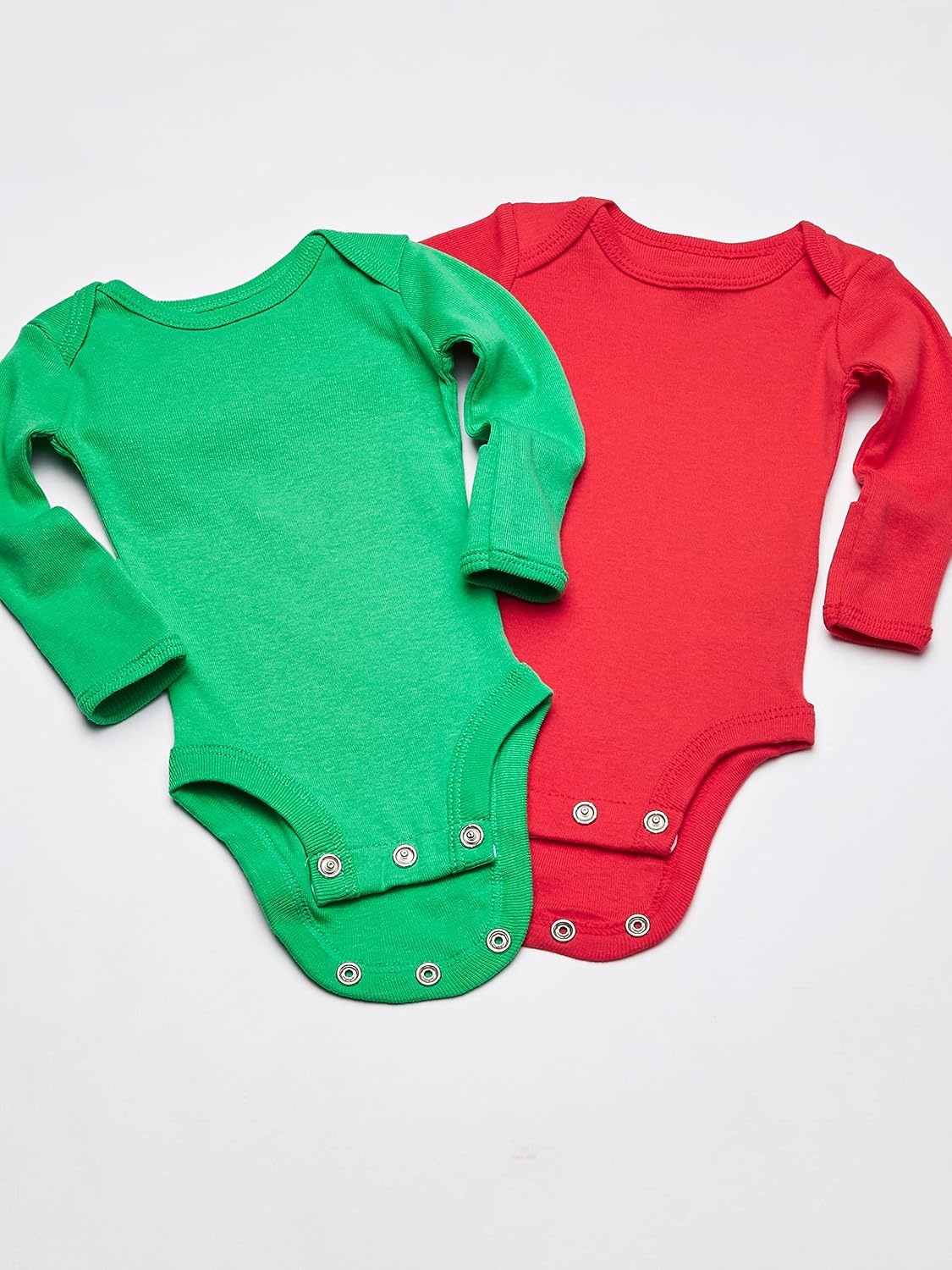 image:imageCarters Baby Girls 6 pack Long Sleeve BodysuitsMultiBlue