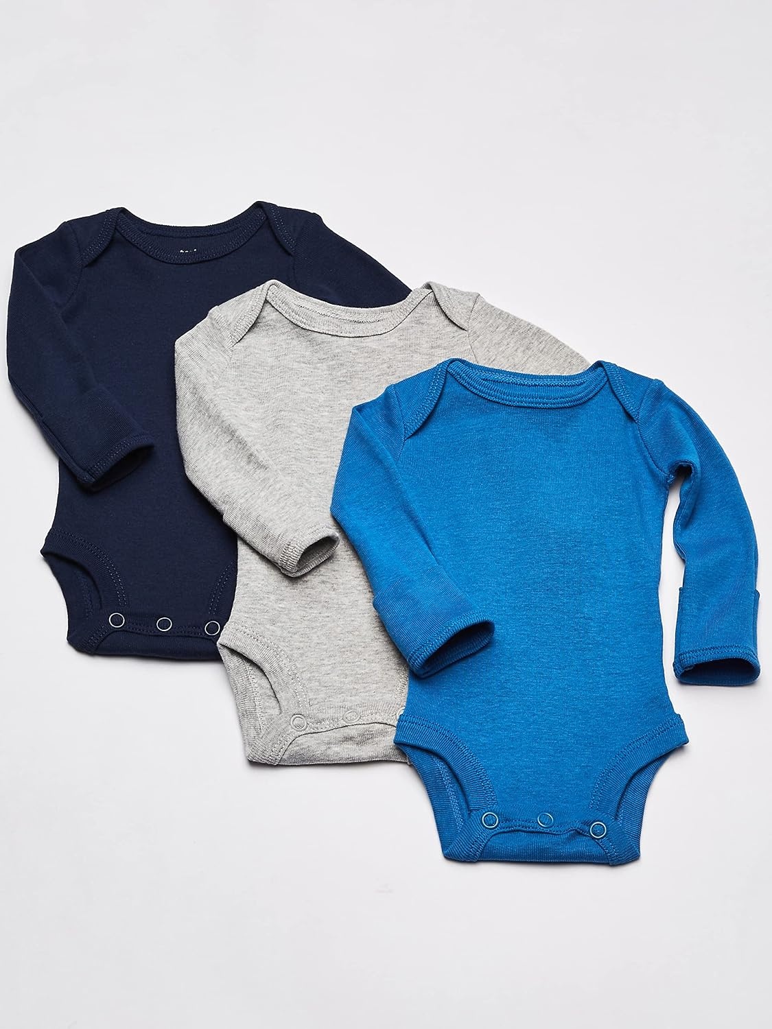 image:imageCarters Baby Girls 6 pack Long Sleeve BodysuitsMultiBlue
