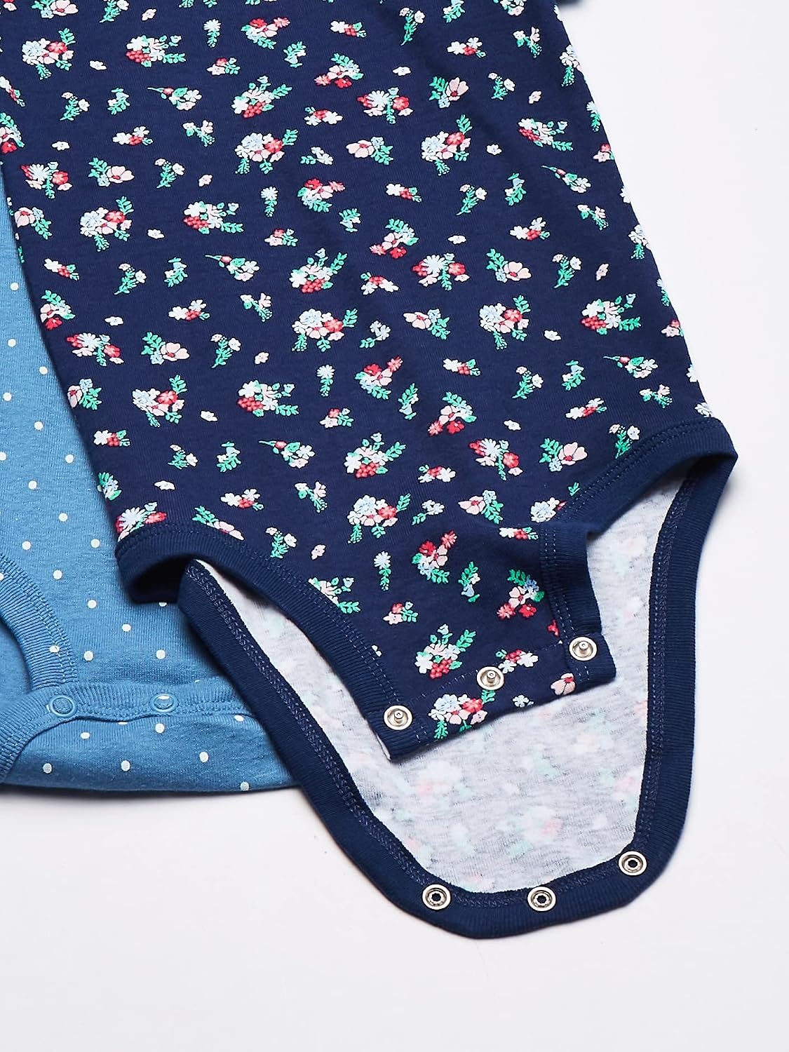 image:imageCarters Baby Girls 8pack Shortsleeve BodysuitsFloral Dot