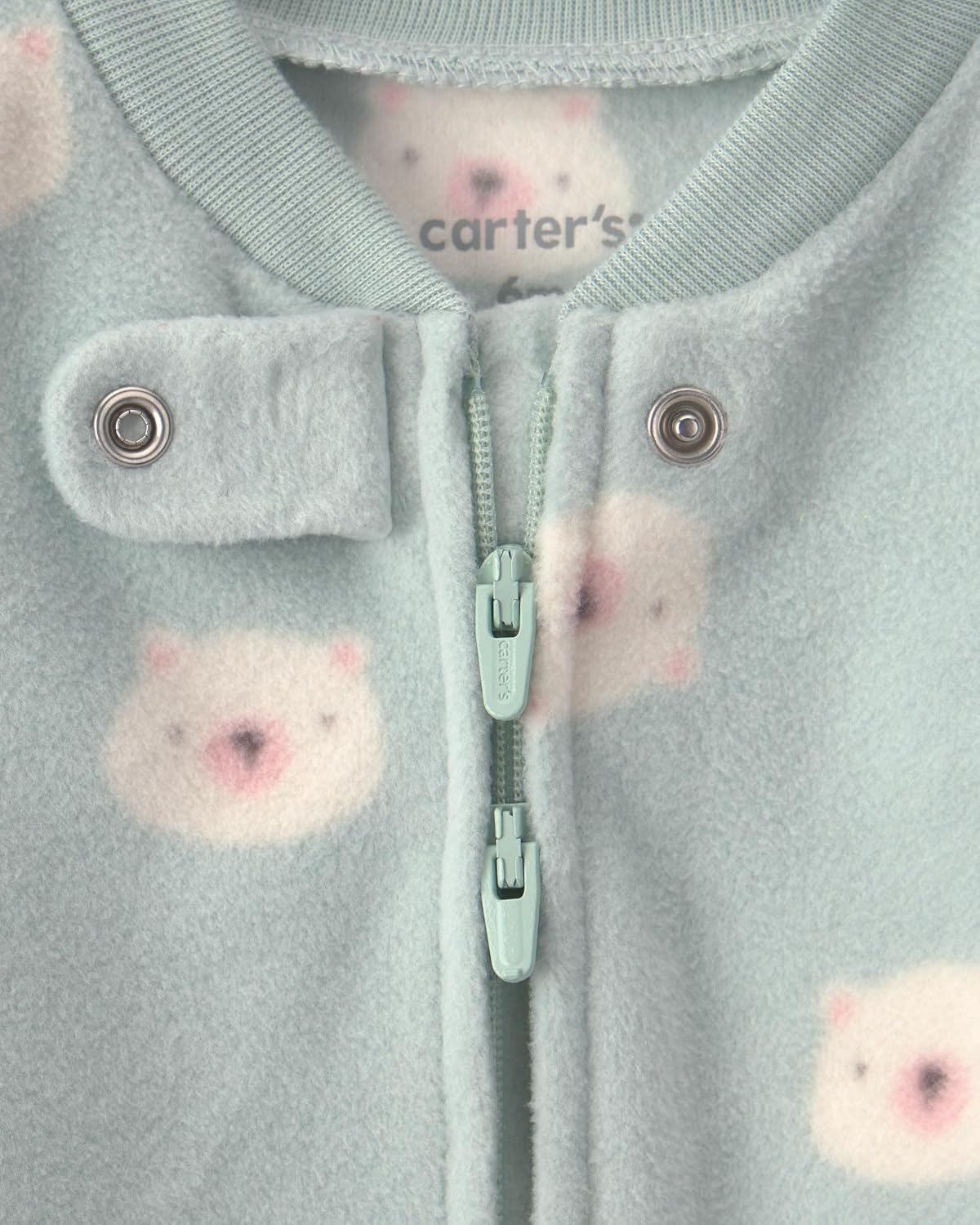 image:imageCarters Baby Girls Fleece Sleep and PlayBlue Bear