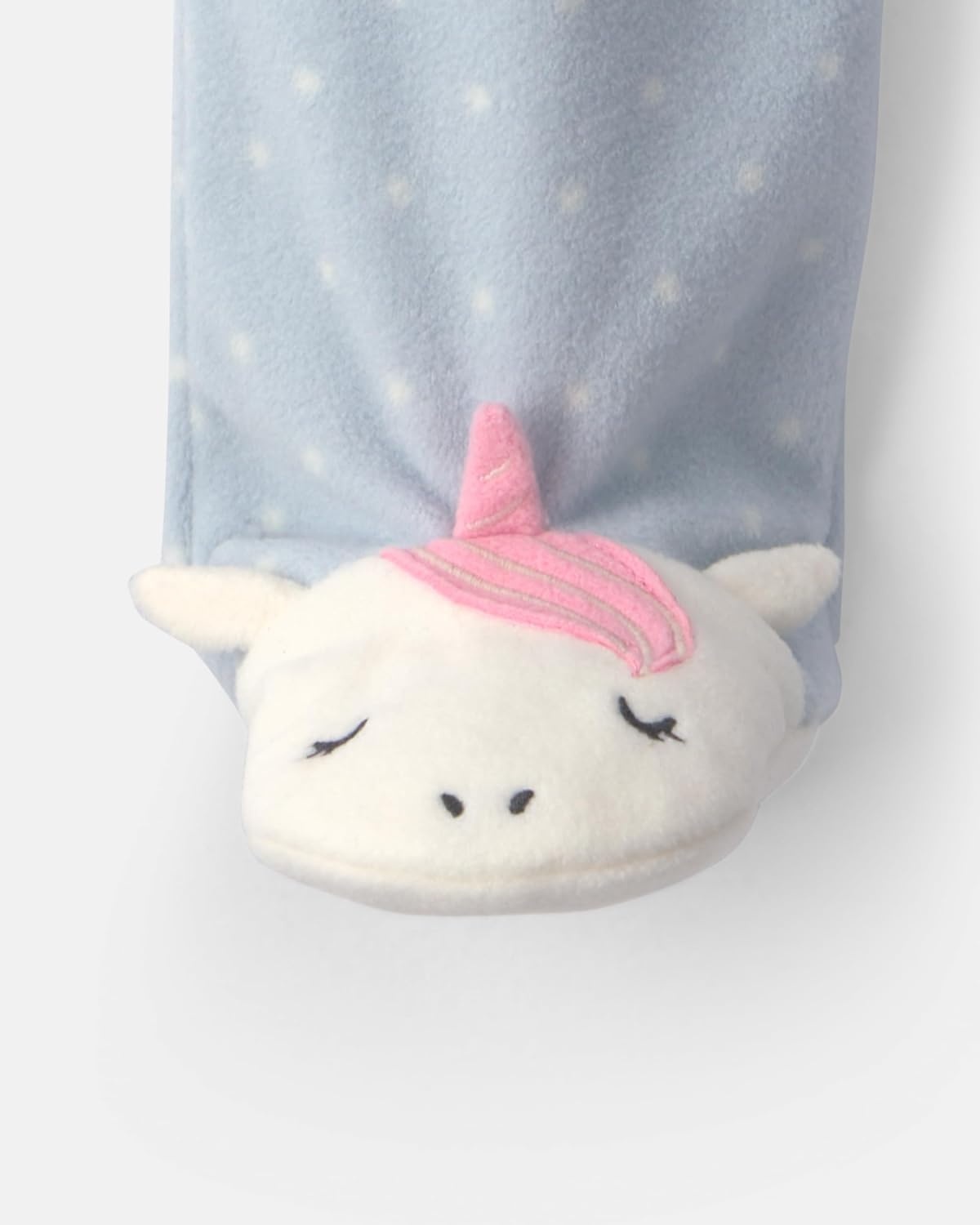 image:imageCarters Baby Girls Fleece Sleep and PlayBlue Unicorn