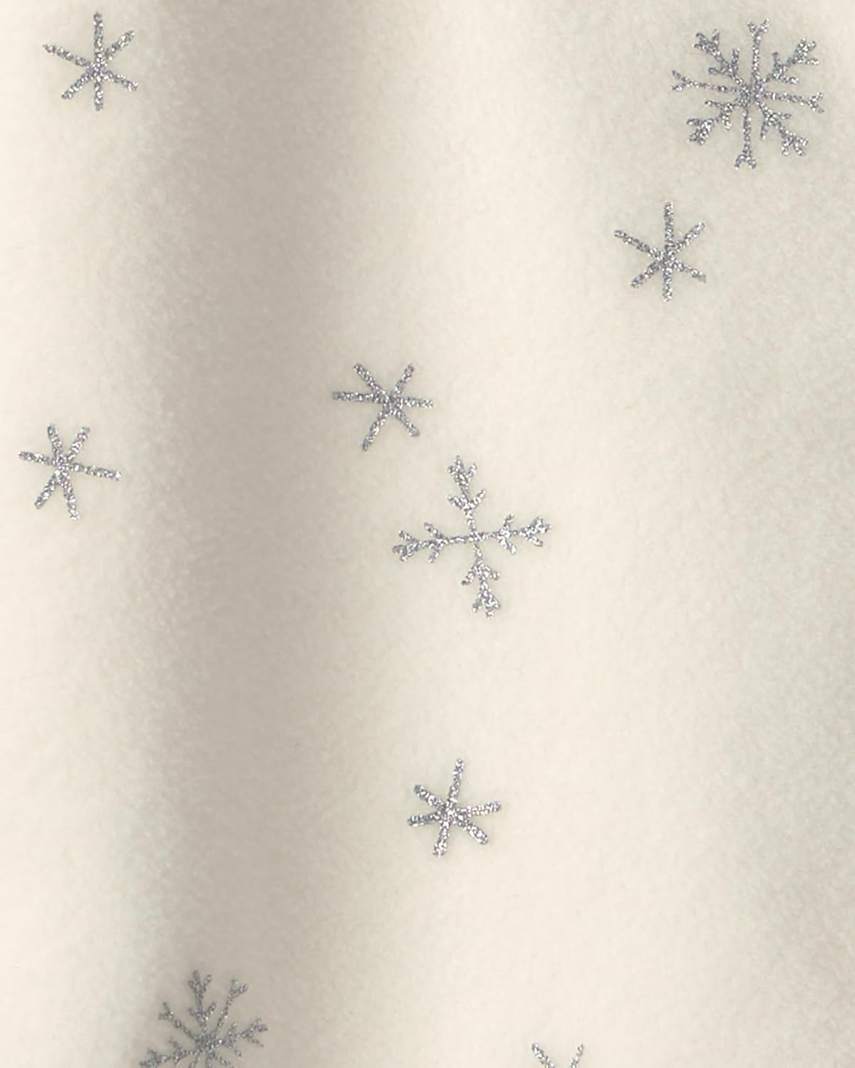 image:imageCarters Baby Girls Fleece Sleep and PlayIvory Cream Glitter
