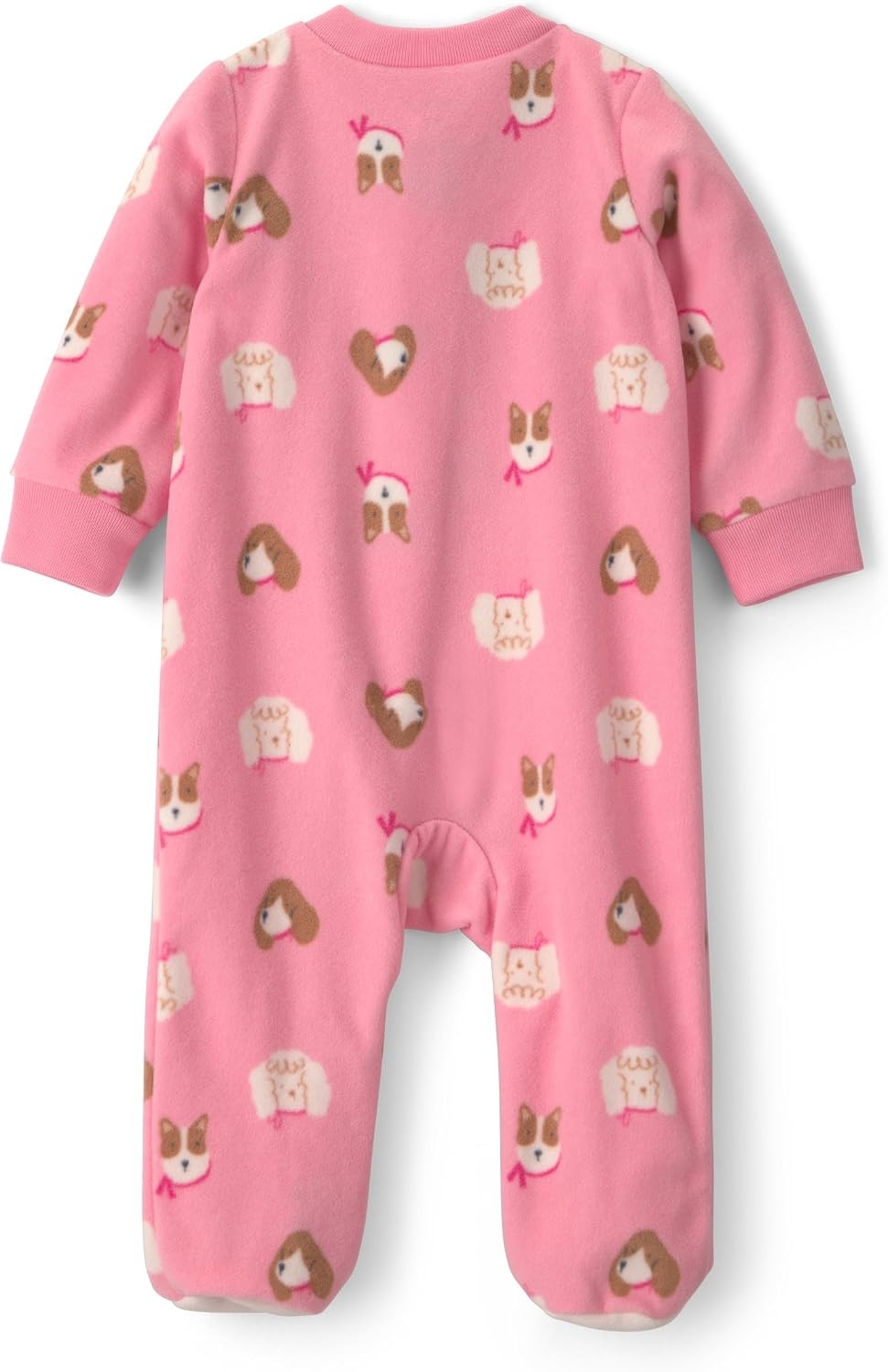 image:imageCarters Baby Girls Fleece Sleep and PlayPink Dog Foot Art