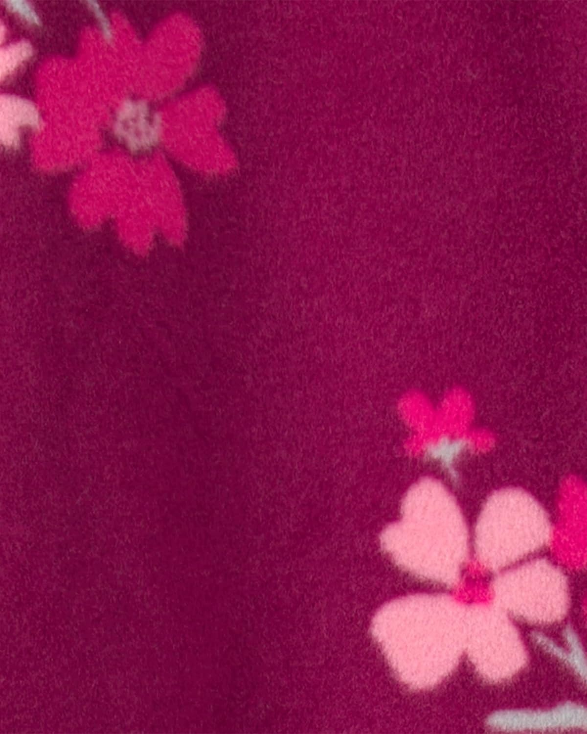 image:imageCarters Baby Girls Fleece Sleep and PlayPurple Burgundy Floral
