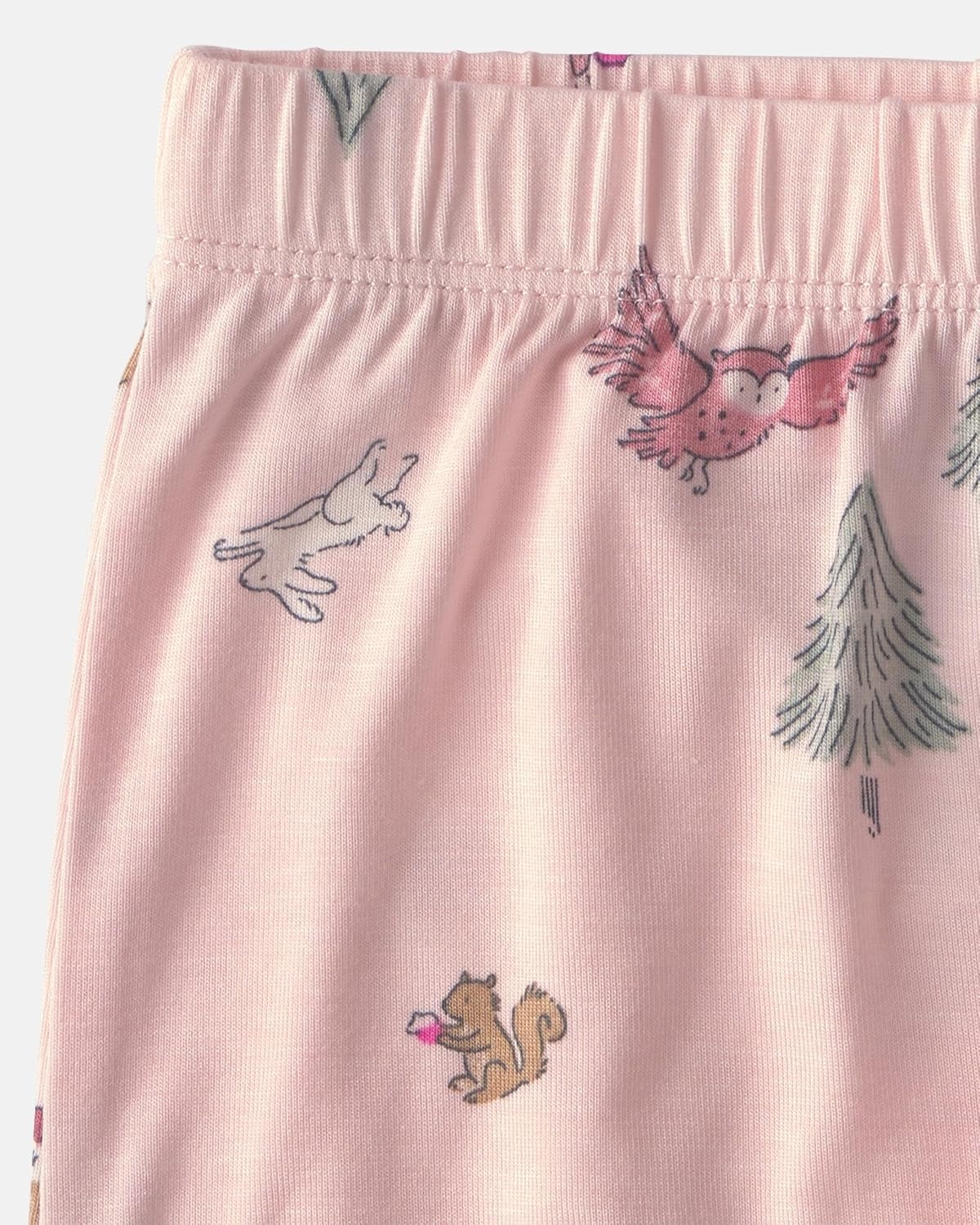 image:imageCarters Baby Girls Purelysoft 2Pack PantPink Woodland Print