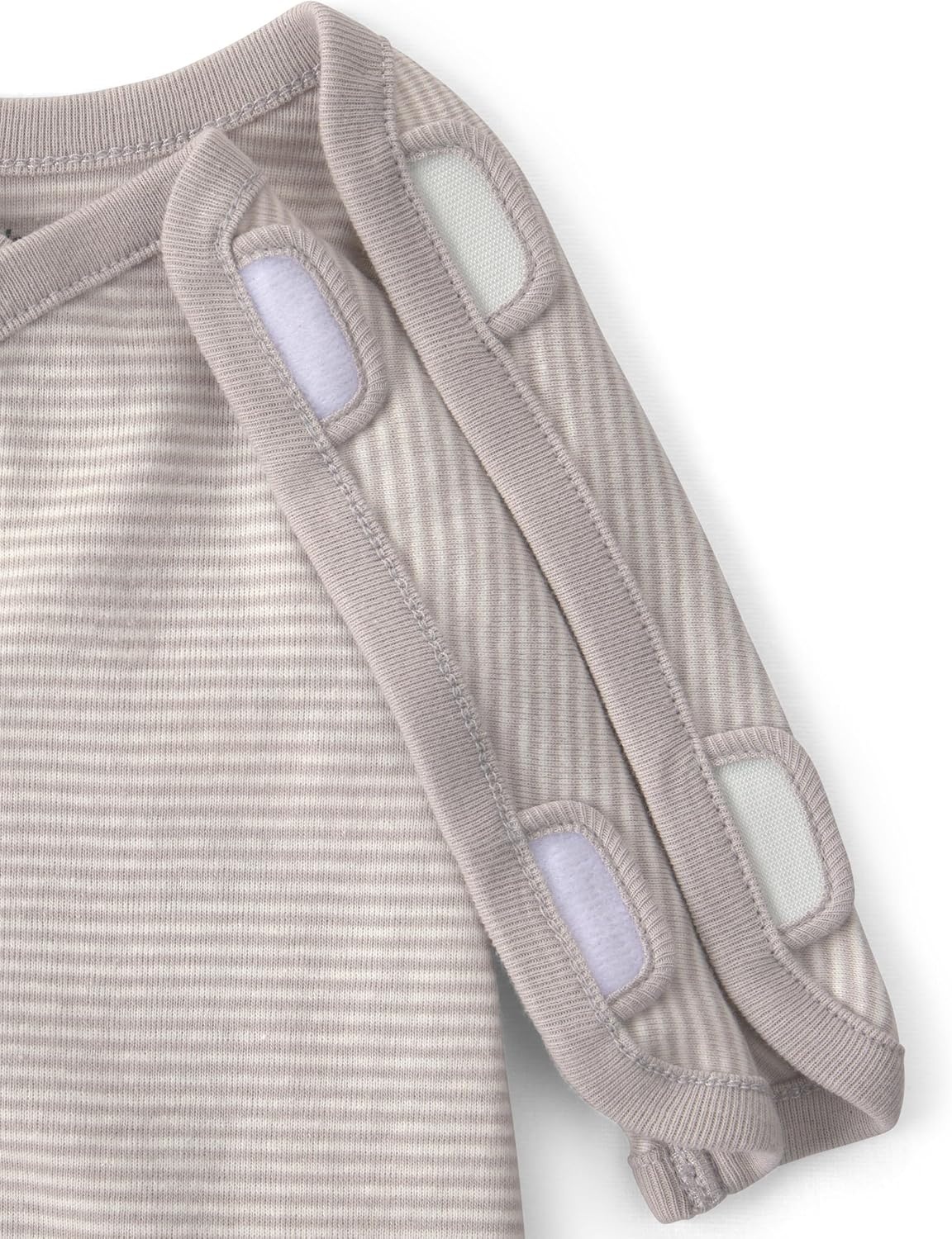 image:imageCarters Baby Nicu JumpsuitGrey Stripe