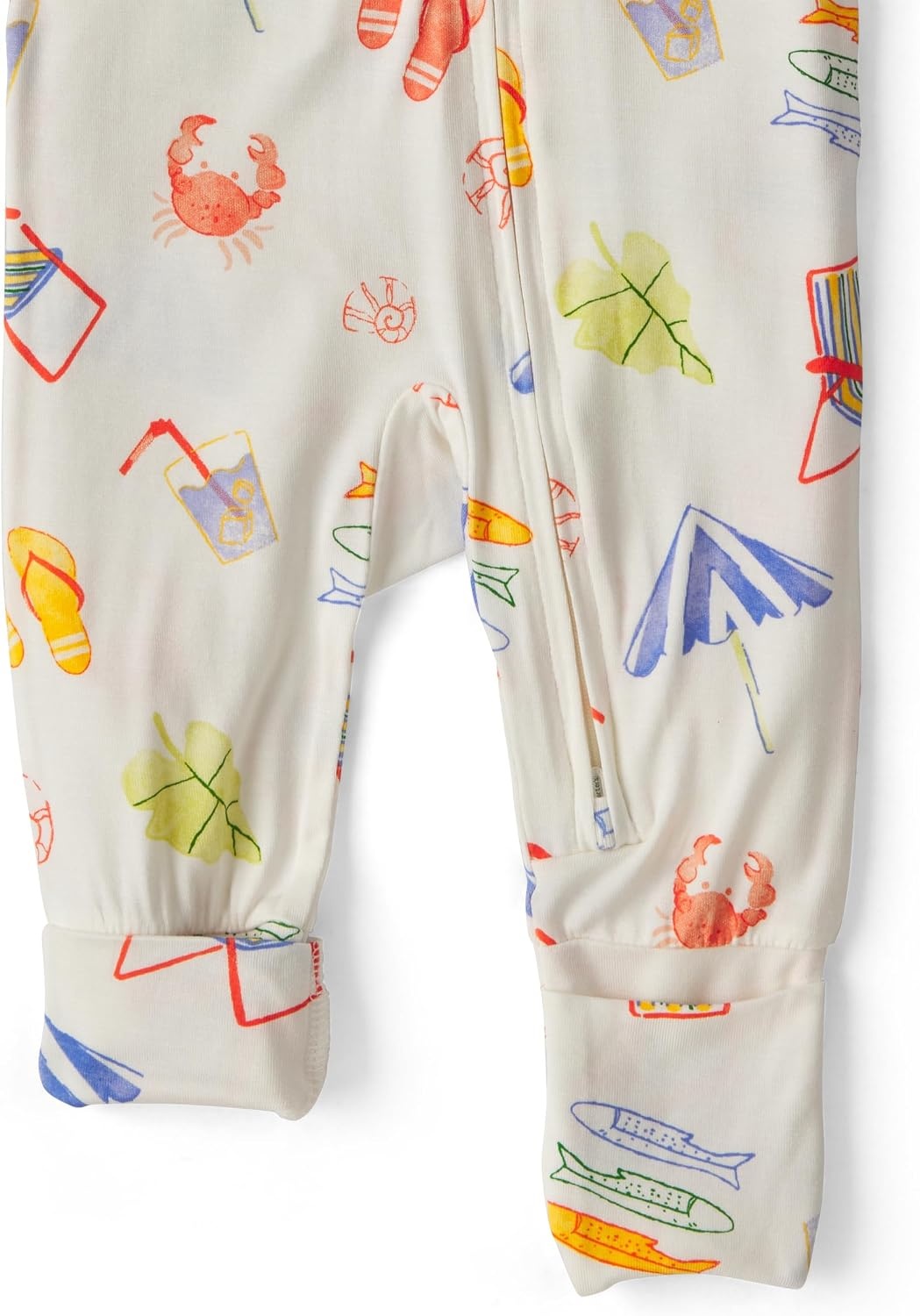 image:imageCarters Baby Purelysoft Sleep and Play PajamasCream