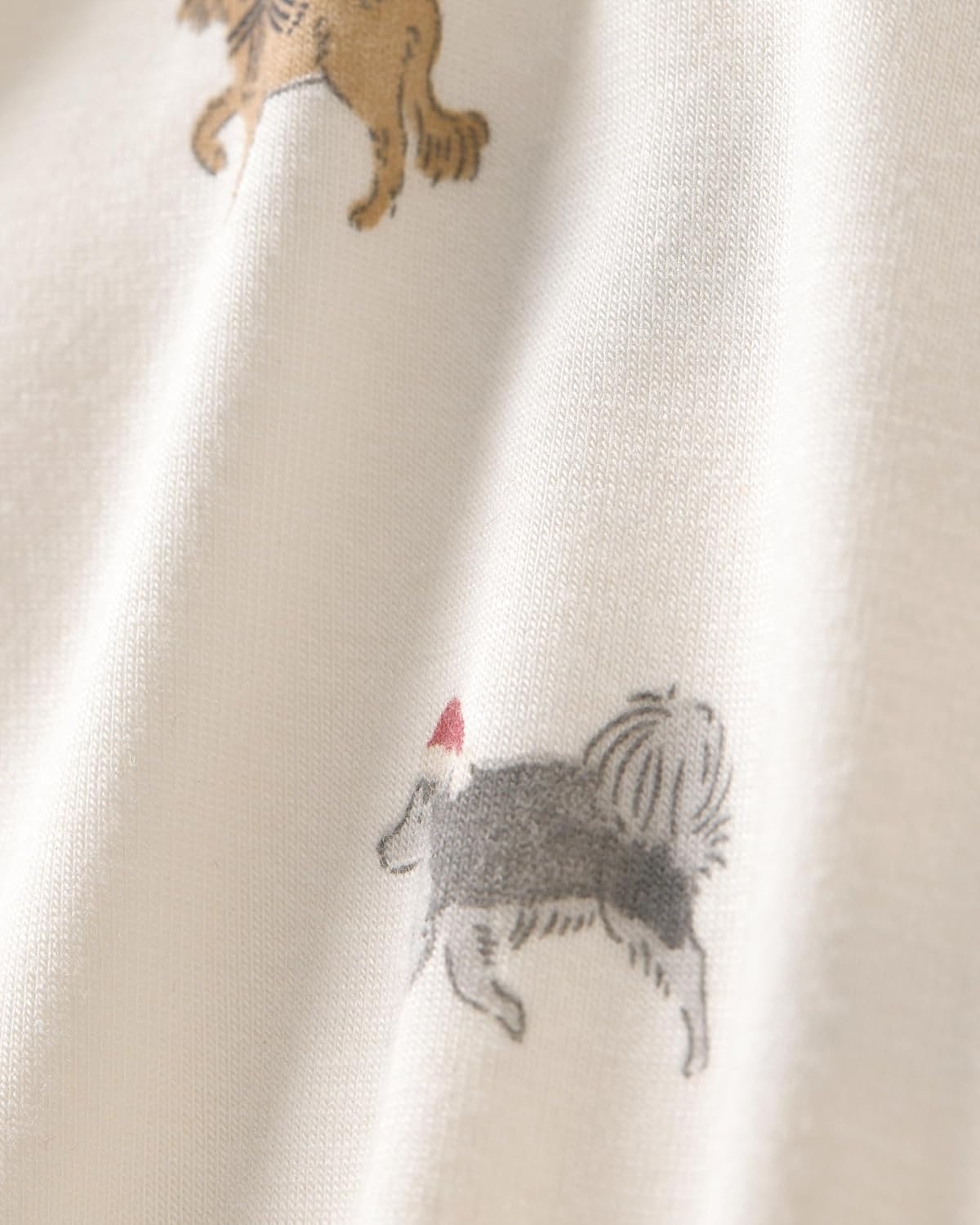 image:imageCarters Baby Purelysoft Sleep and Play PajamasCream Dog Print