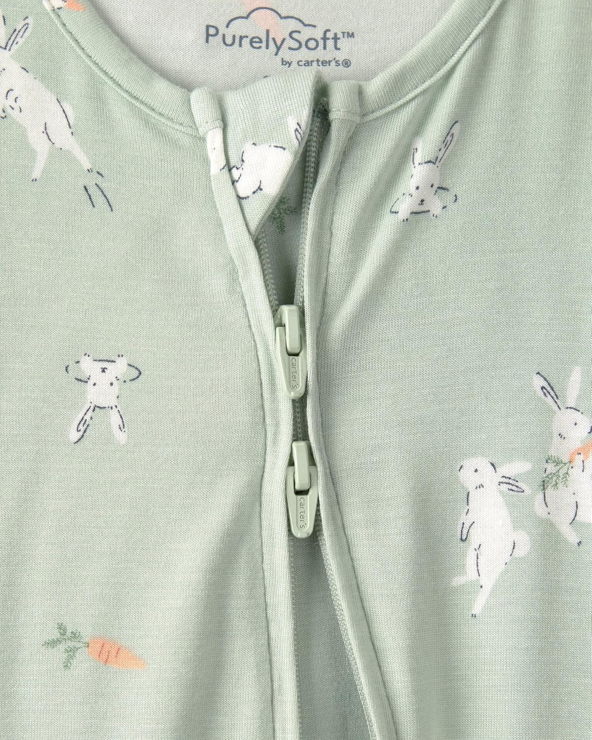 image:imageCarters Baby Purelysoft Sleep and Play PajamasEaster Bunny