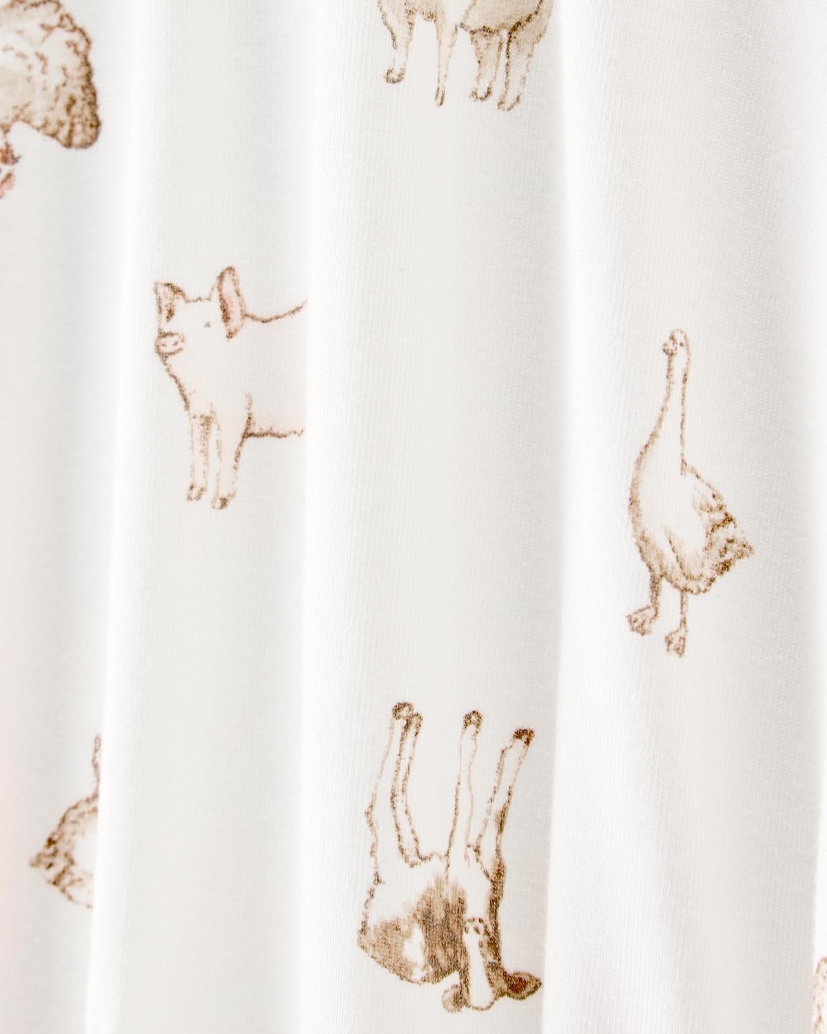 image:imageCarters Baby Purelysoft Sleep and Play PajamasFarm Animal