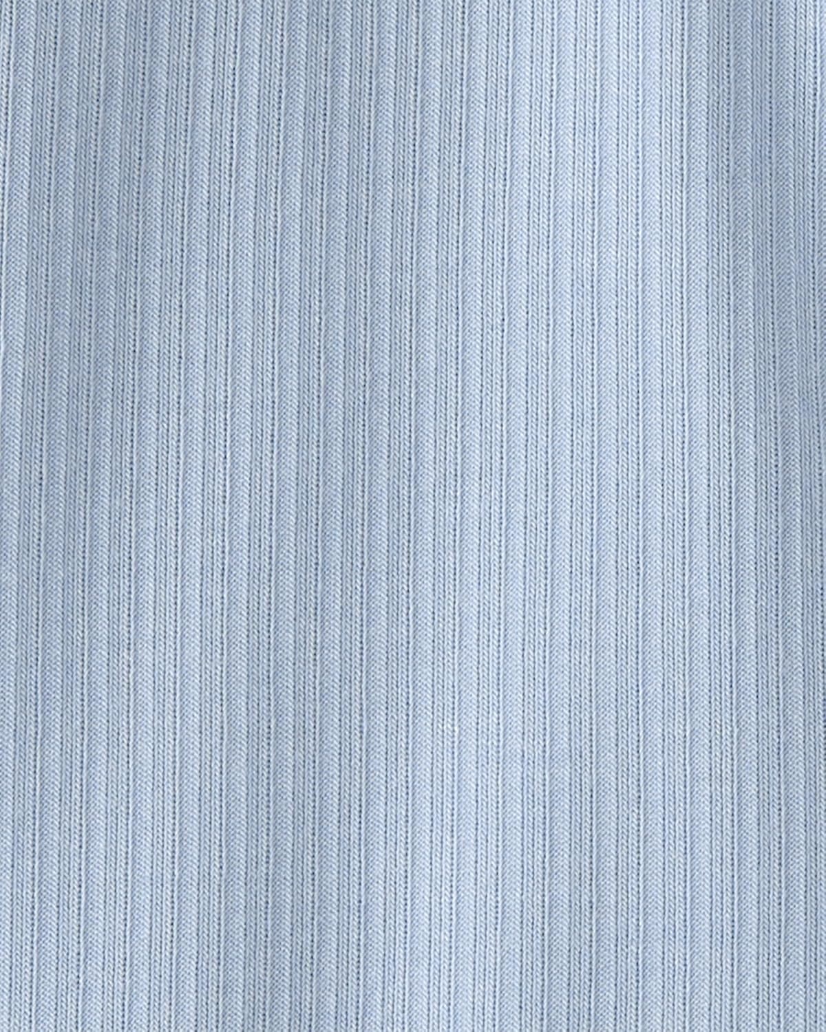 image:imageCarters Baby Purelysoft Sleep and Play PajamasSolid Light Blue